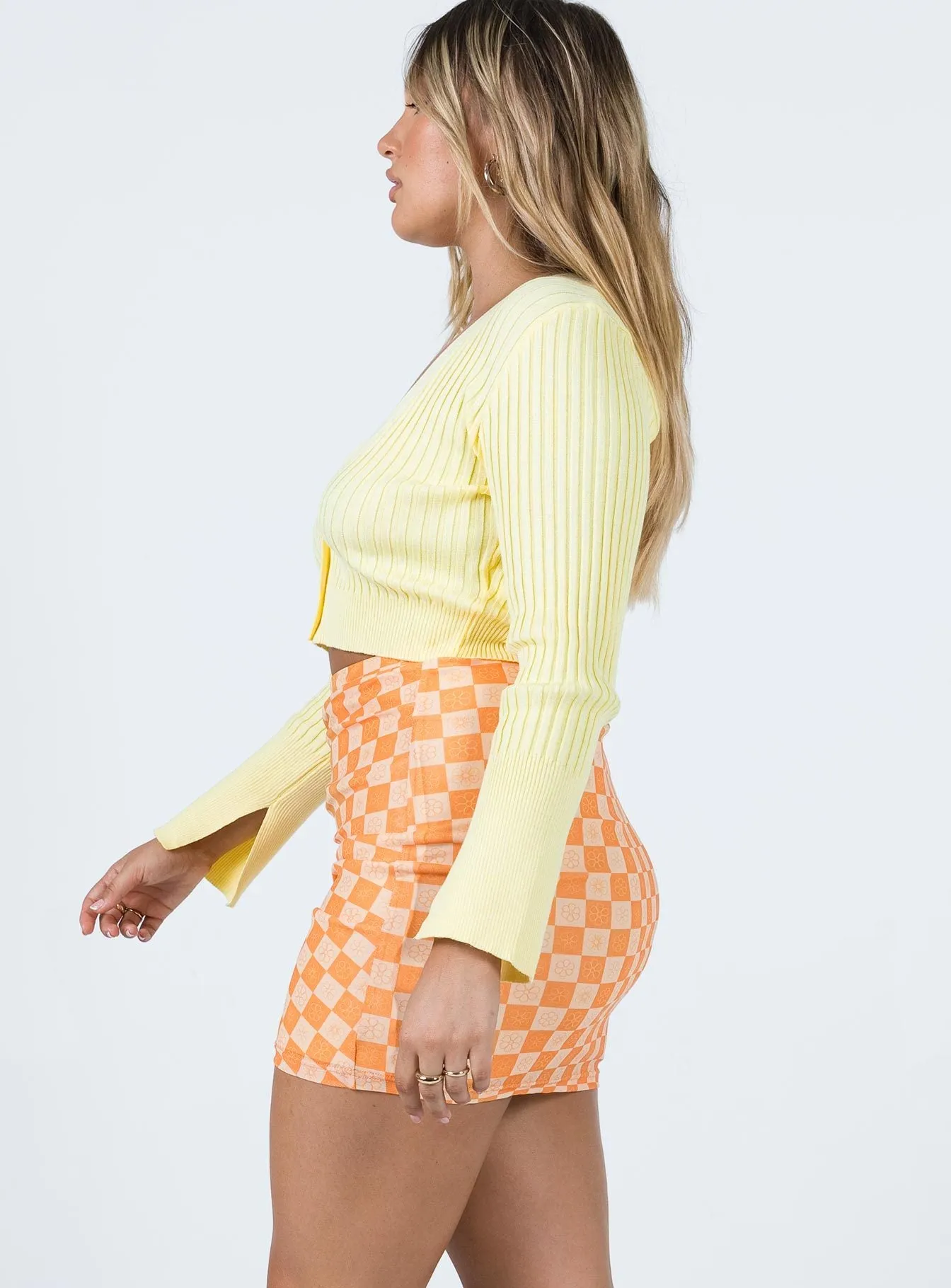 Rylan Mini Skirt Orange Athleisure Inspired