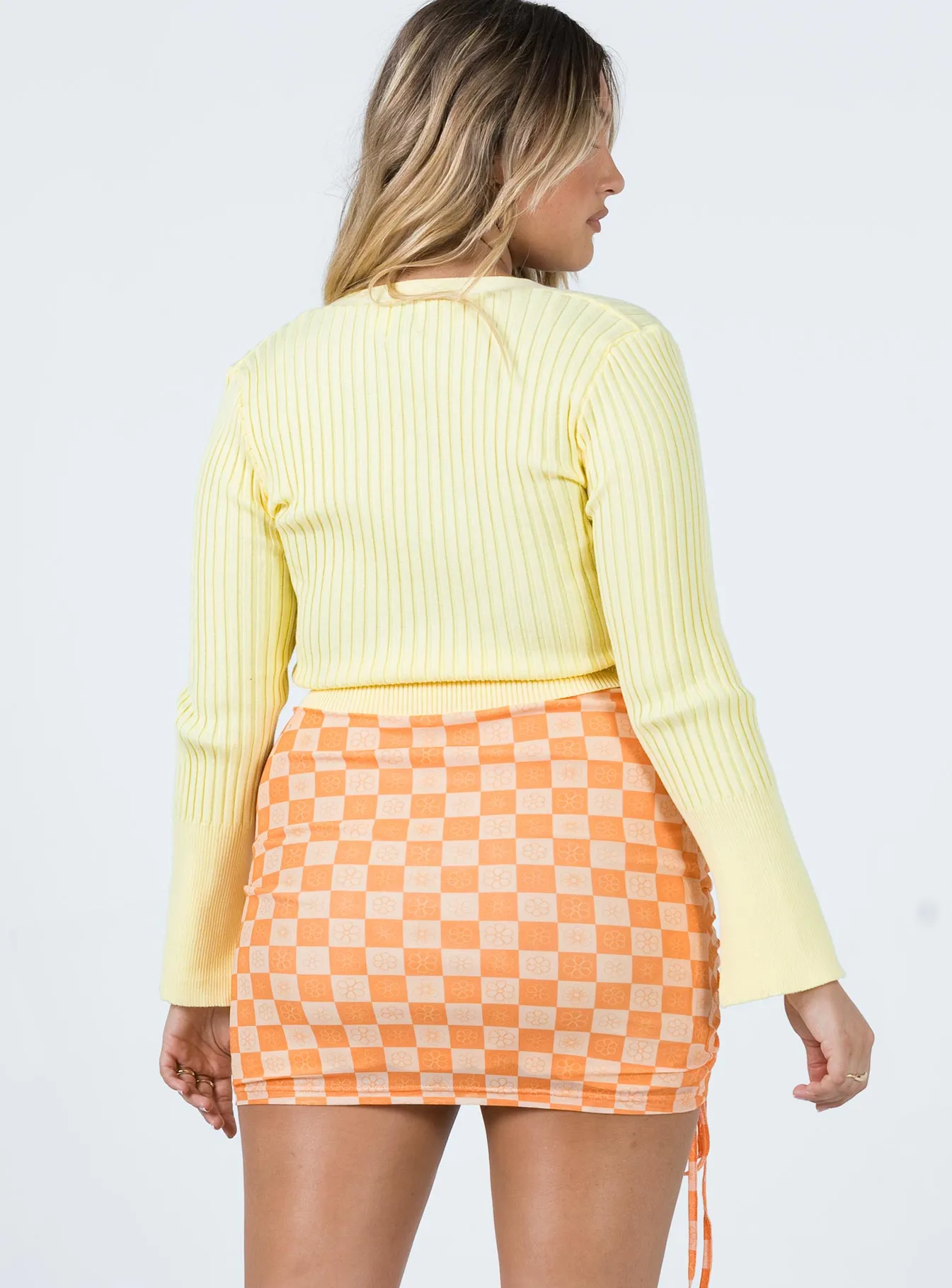 All Season Art Gallery Visit Rylan Mini Skirt Orange