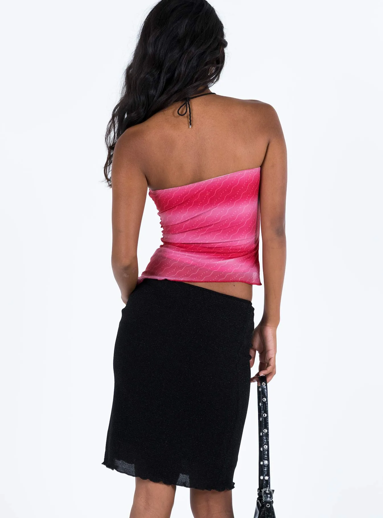 Simple Fashion Saldana Midi Skirt Black