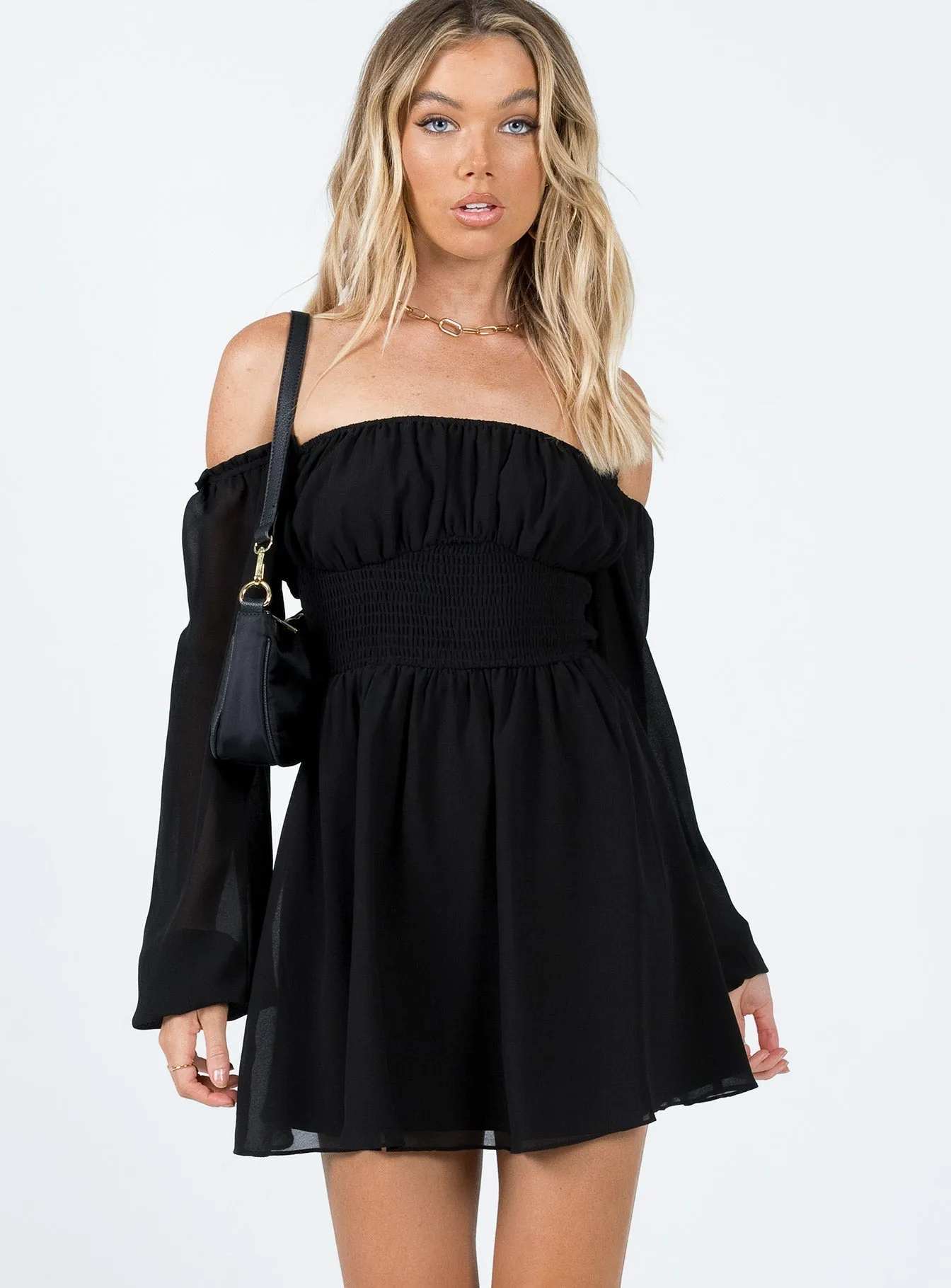 Sammie Mini Dress Black Comfortable Look