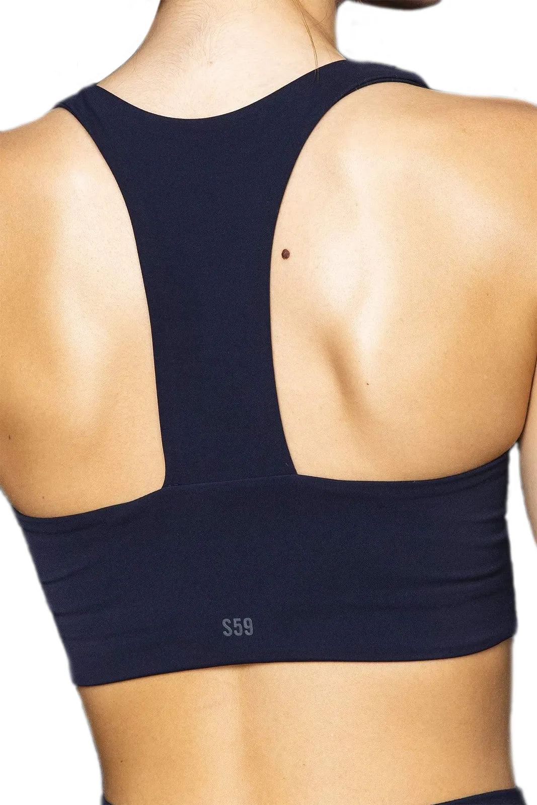 Sara Airweight Bra, Indigo Microfiber fabric Non-Slip Comfort