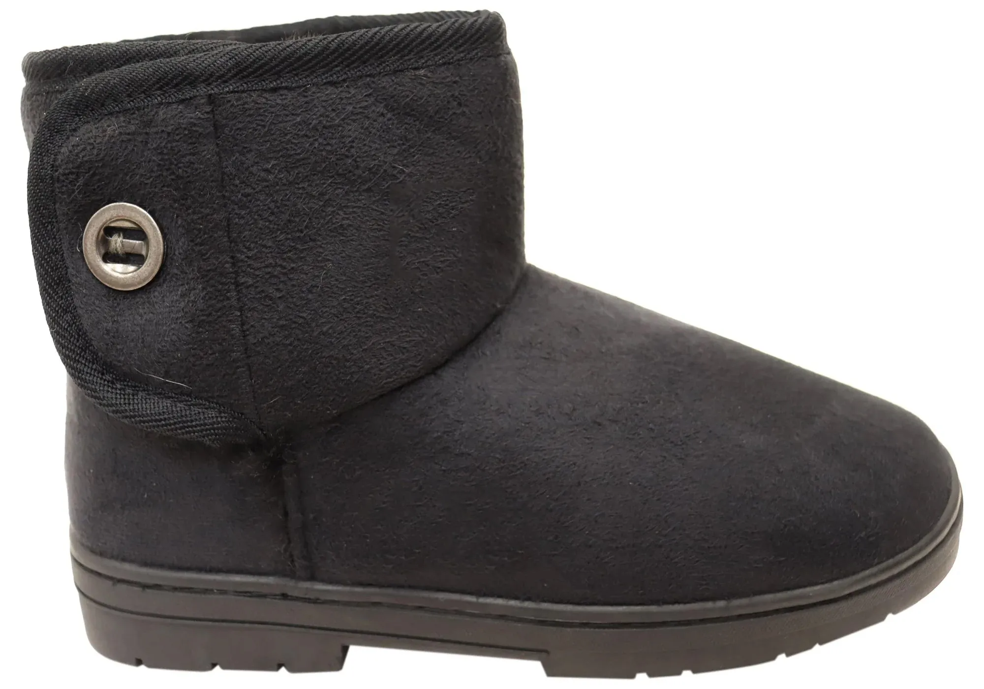 Scholl Orthaheel Fluffy II Womens Comfort Supportive Slippers Boots Insulated Rainy Day Commuter AntiOdor