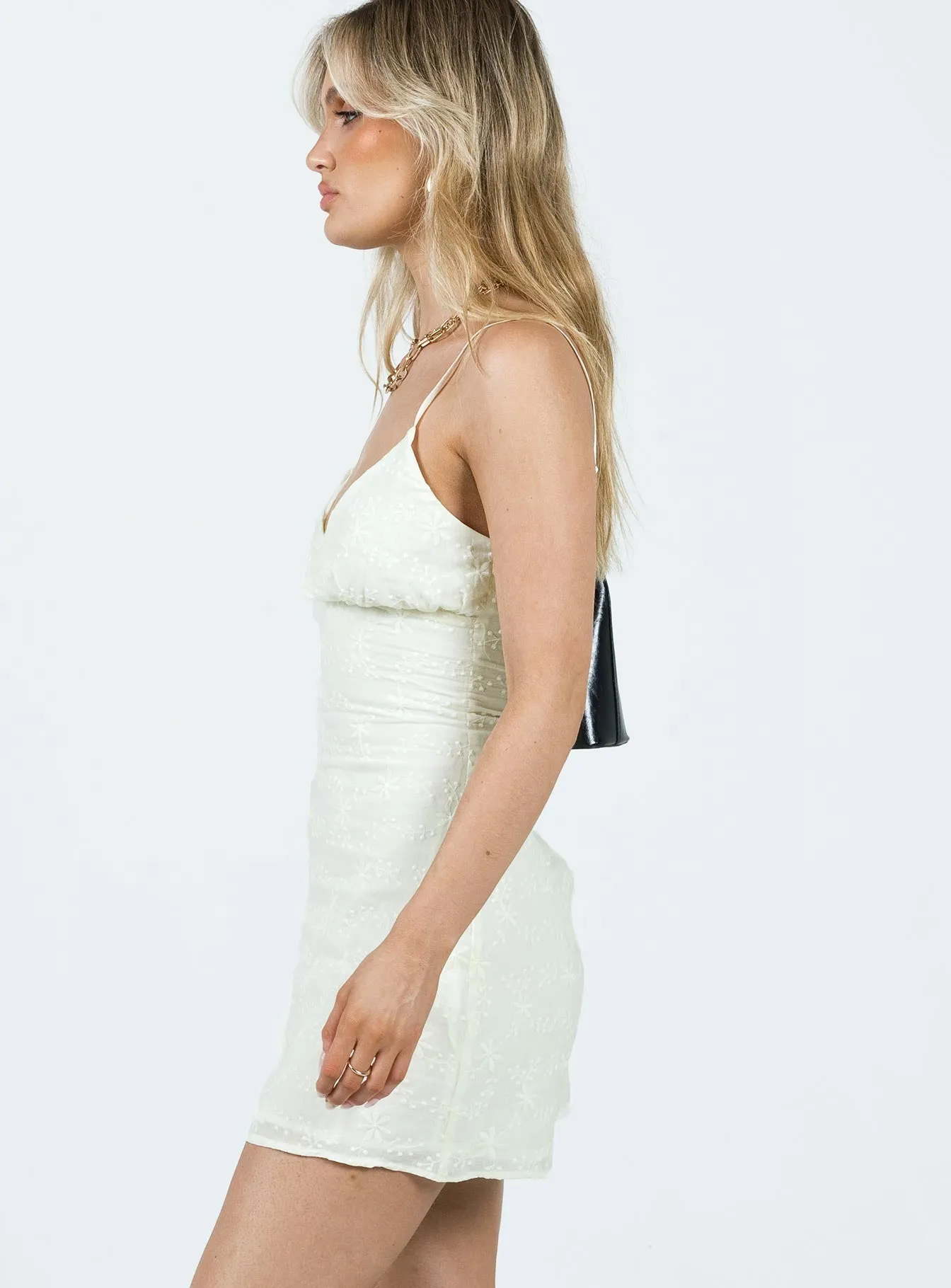 Harriet Mini Dress Cream Statement Mood