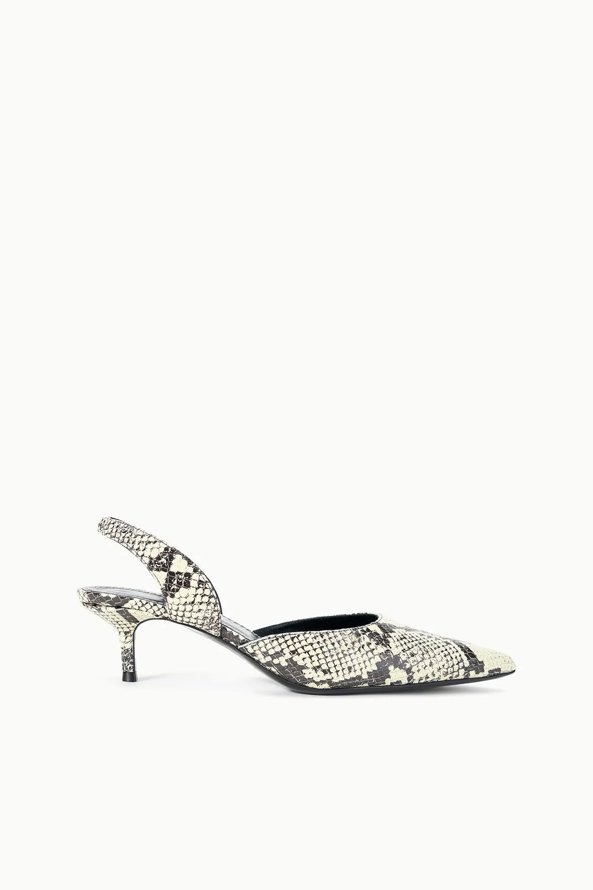 SEBASTIAN SLINGBACK | WHITE SNAKE High Heel Shoes Autumn footwear