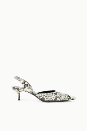 Glam shoes SEBASTIAN SLINGBACK | WHITE SNAKE