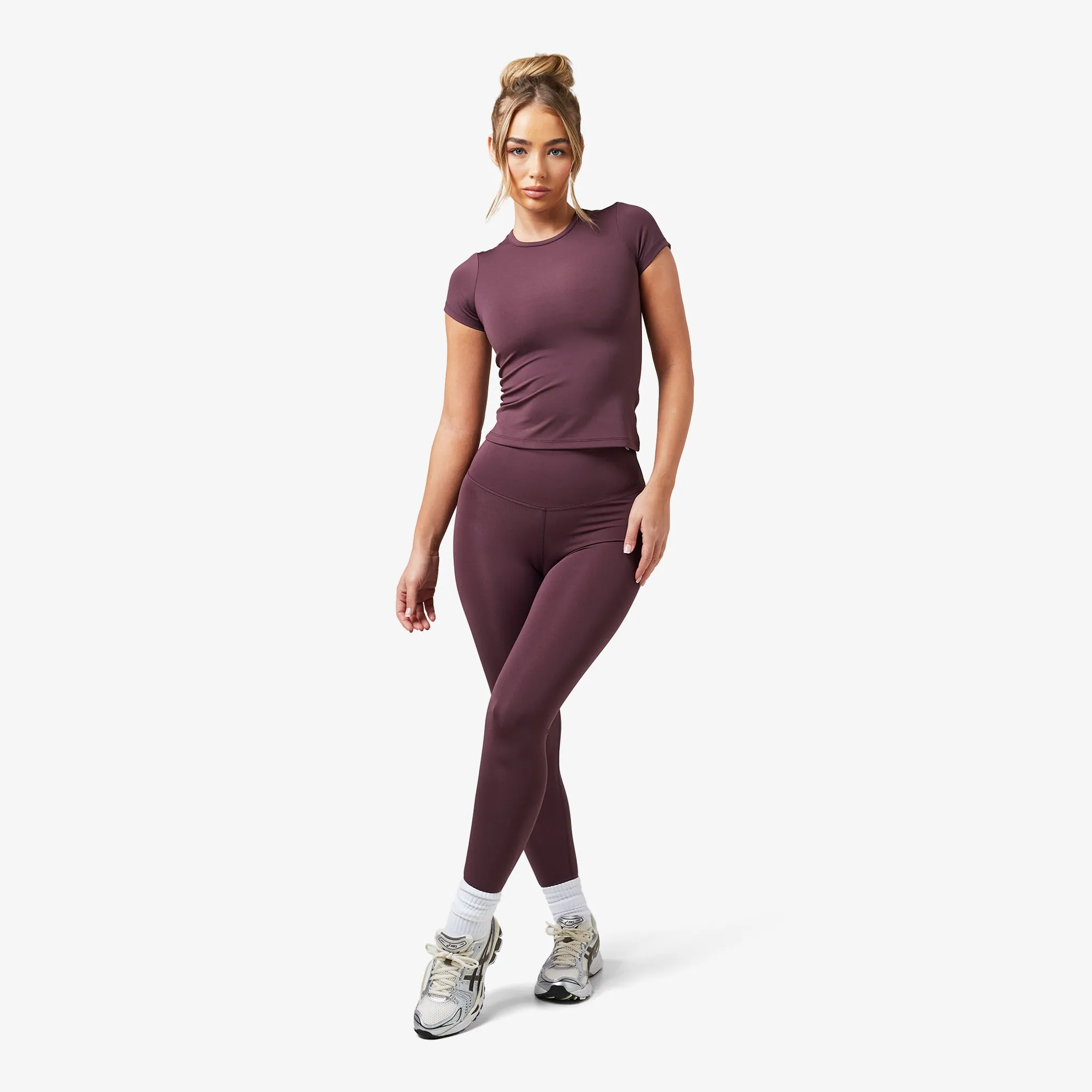 Second Skin Crop Top | Dark Cherry Balance Core