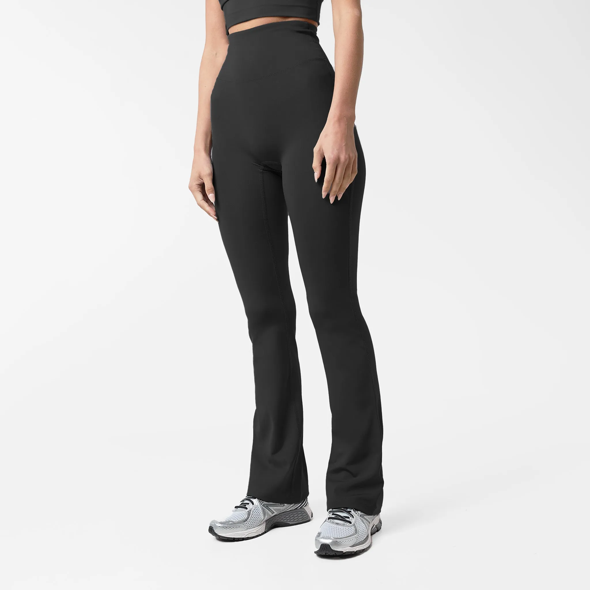 Second Skin Flare Legging | Black Beginner Level Quick Dry