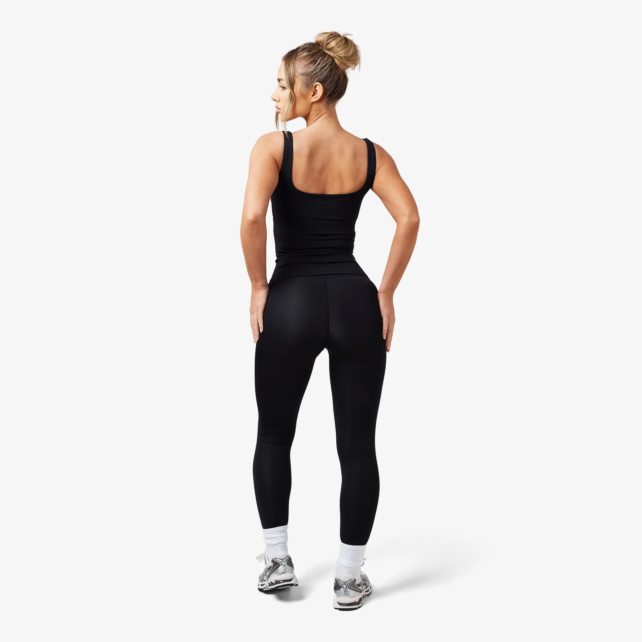 Rib Knit Comfort Seeker Second Skin Legging | Black