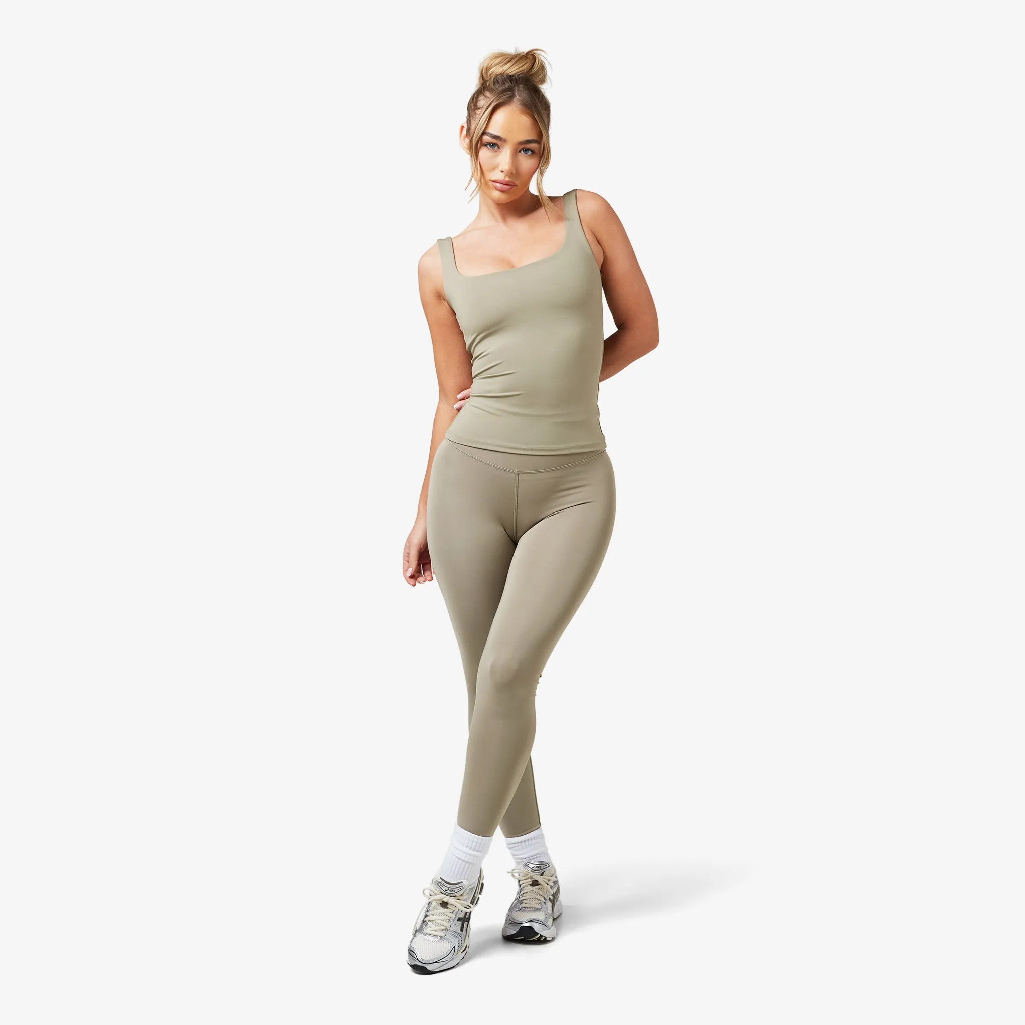 Second Skin Legging | Olive Casual Stretch Fit Power Fit