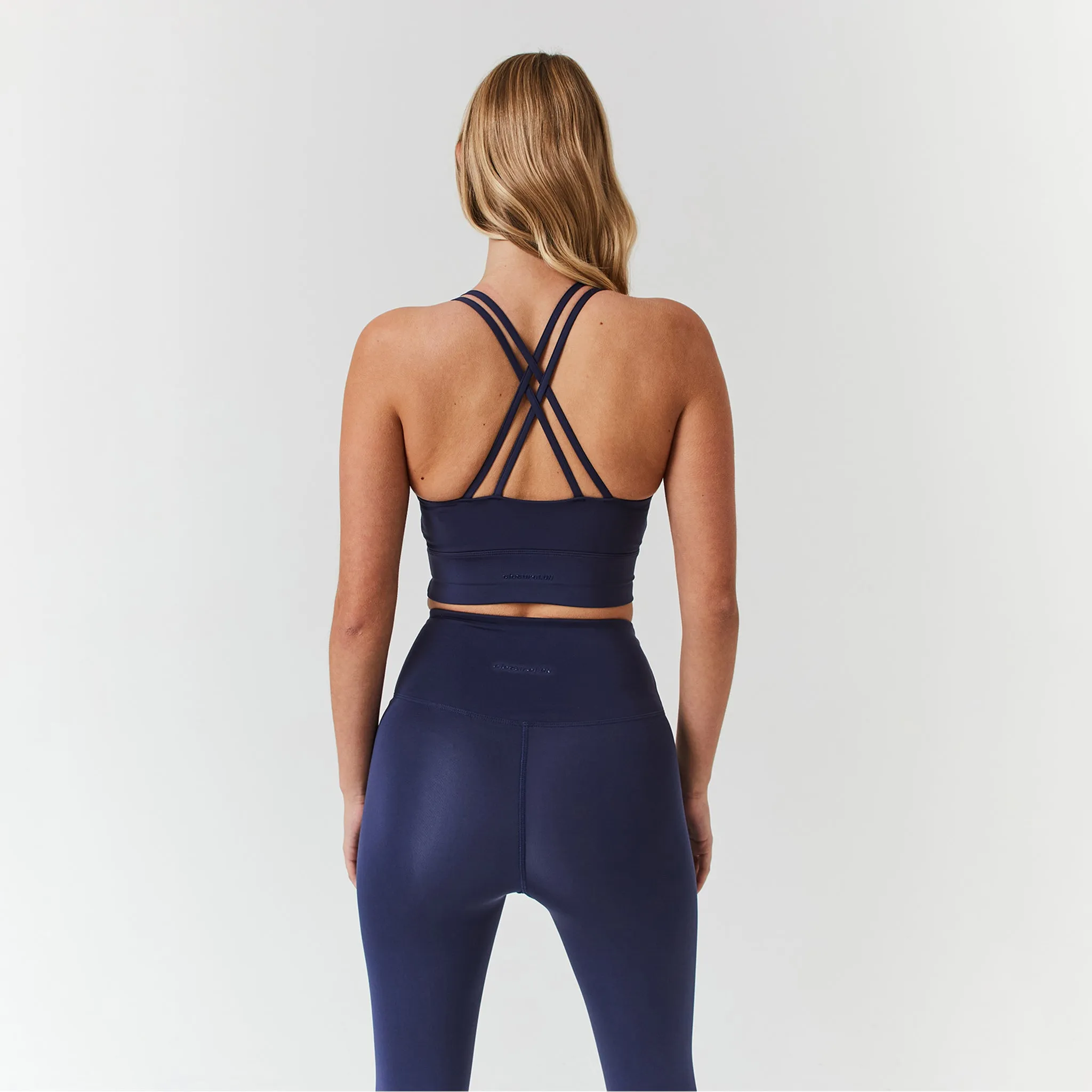 Second Skin Sports Bra | Midnight Blue Lightweight Closure