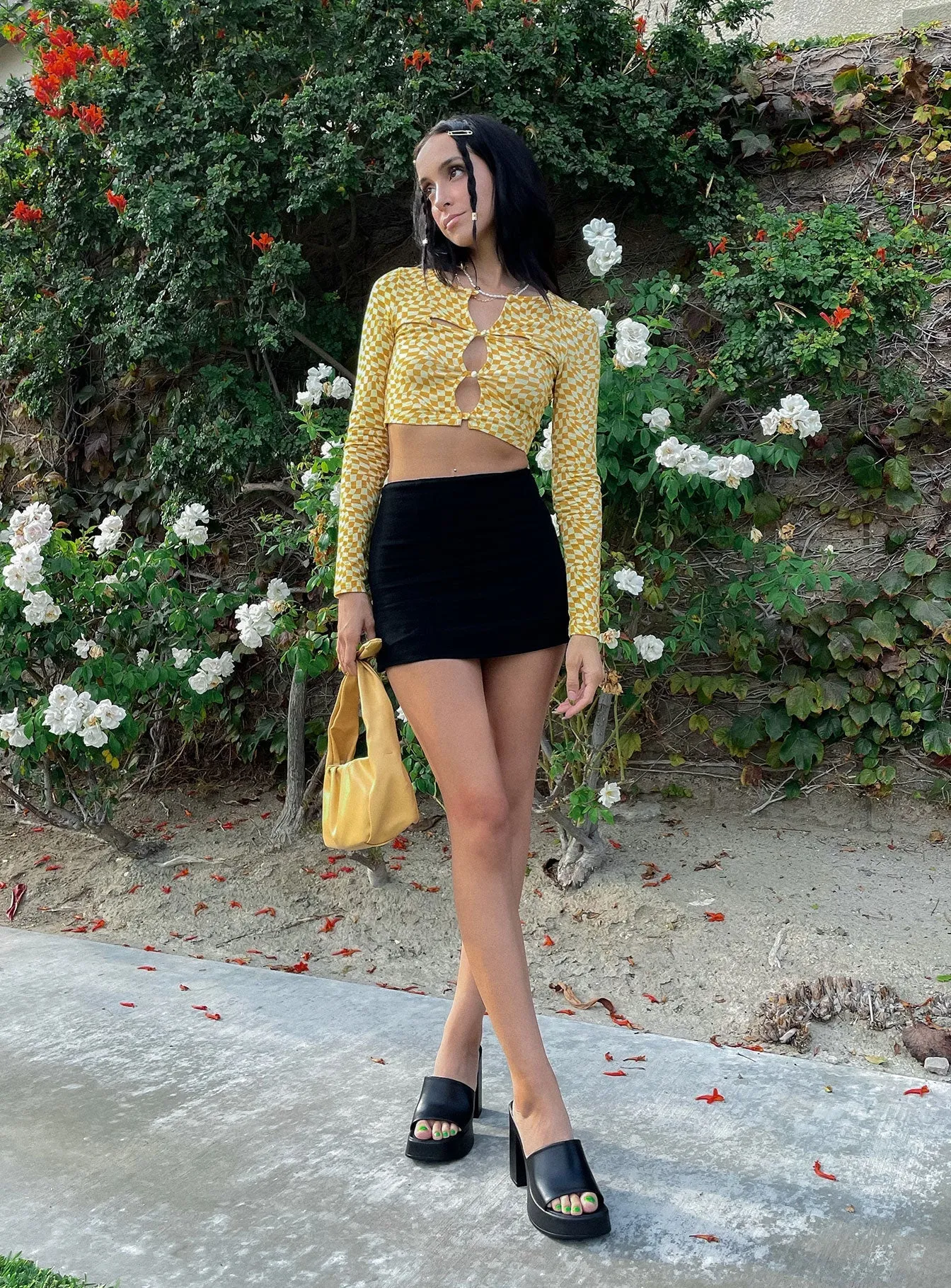 Selby Mini Skirt Black Cozy Vibe