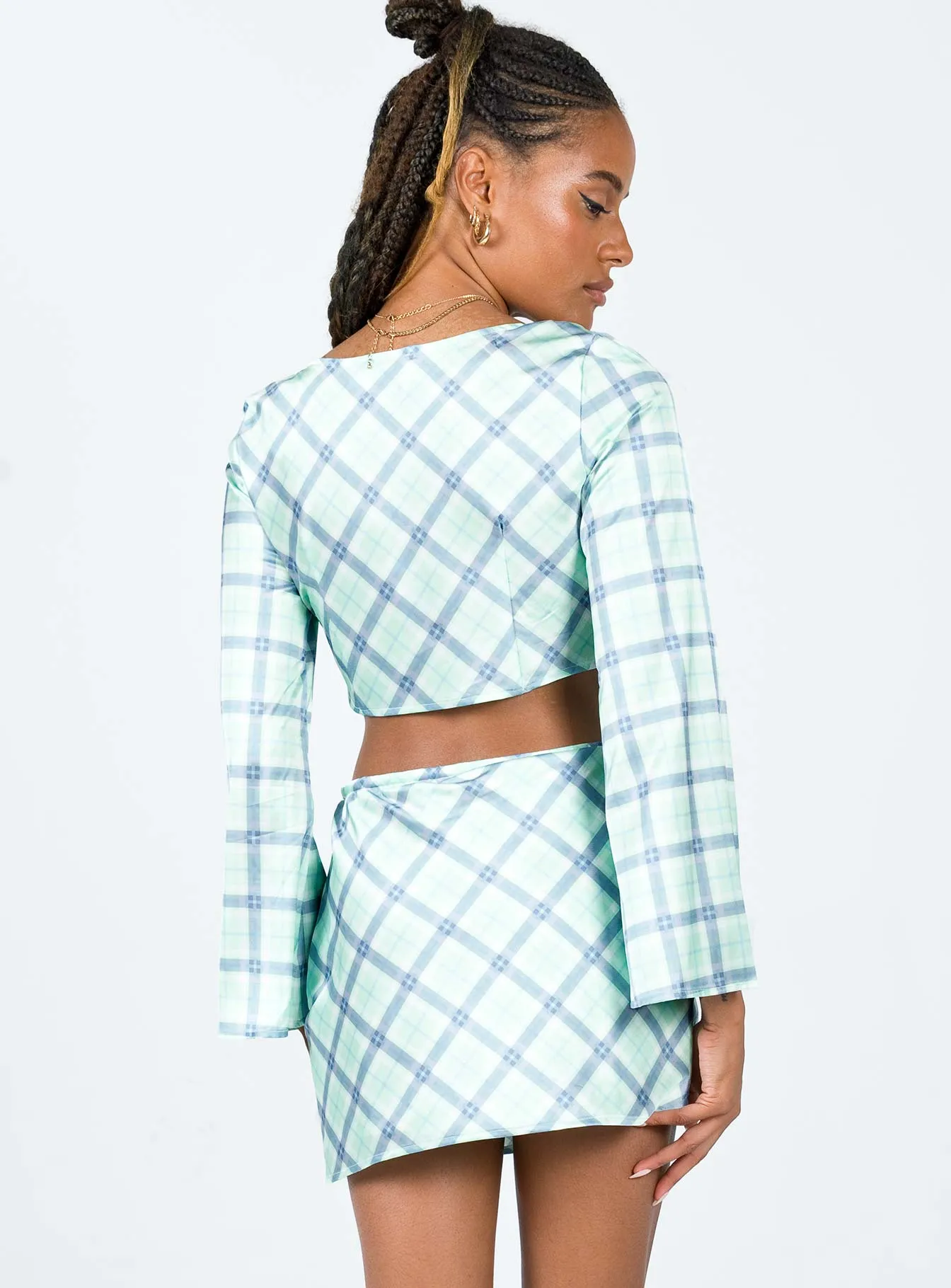 Sheena Set Green Check Reimagined Classic Young adult