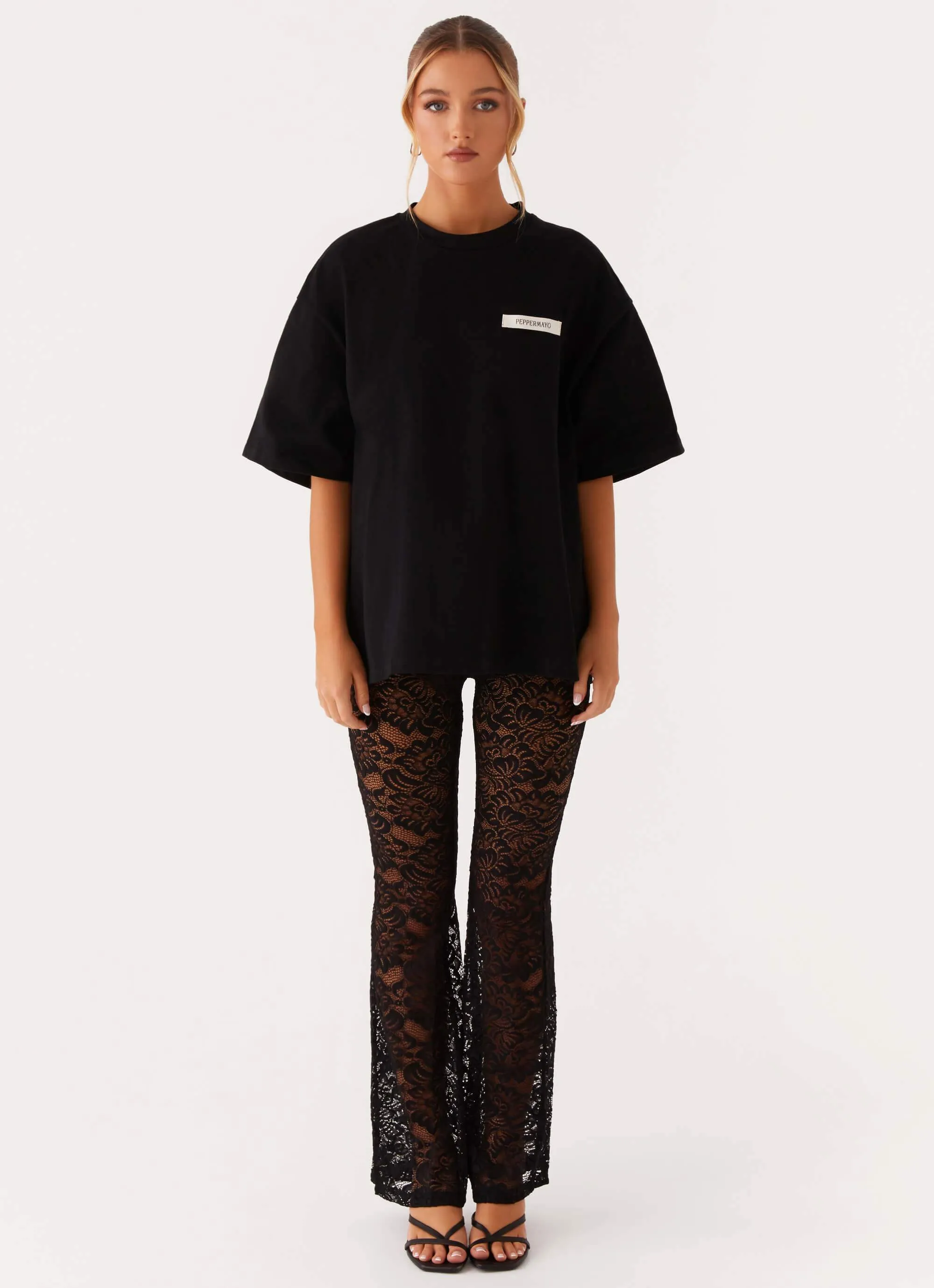 Signature Oversized Tee - Black Layering Options