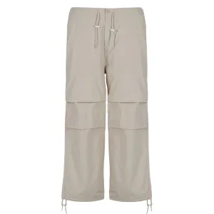 Reflective details Comfortable Fit Look Obey Mina Parachute Pant Silver Grey