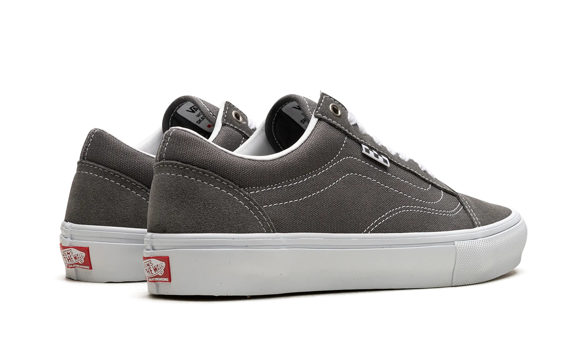 Skate Old Skool "Pewter / True White" LaceUp Step Fresh