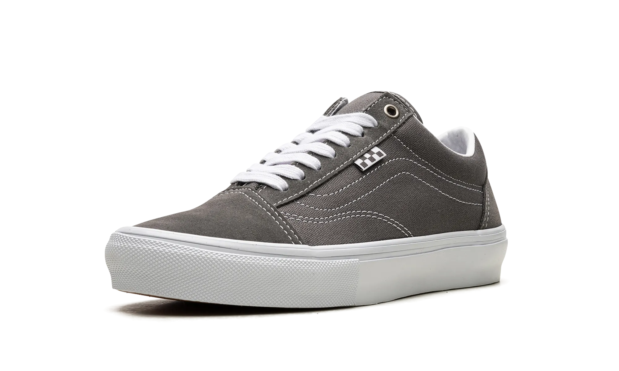 Wide toe box Print Fun Skate Old Skool "Pewter / True White"