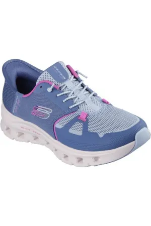 Ventilated Mesh Travel Enthusiasts Hero Mode Skechers Ladies 150420 GLIDE-STEP PRO in Slate/Pink
