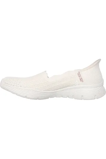 Skechers Ladies 158980  SEAGER BELIEVE IT in Off white Bounce Back Responsiveness Ultra Light Airport Travel