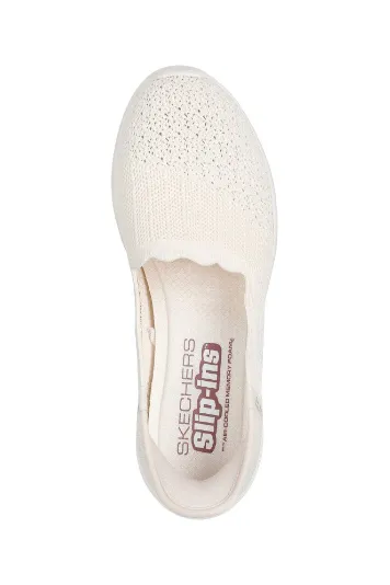 Skechers Ladies 158980  SEAGER BELIEVE IT in Off white Cushioned Insole