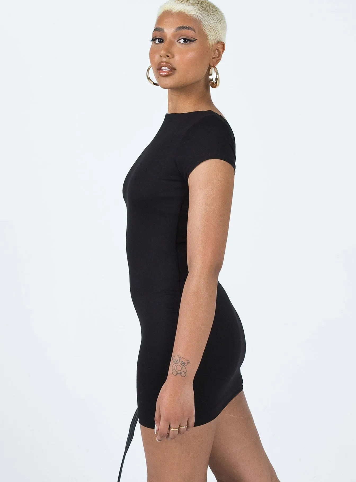 Trendy midi dress Jonas Mini Dress Black