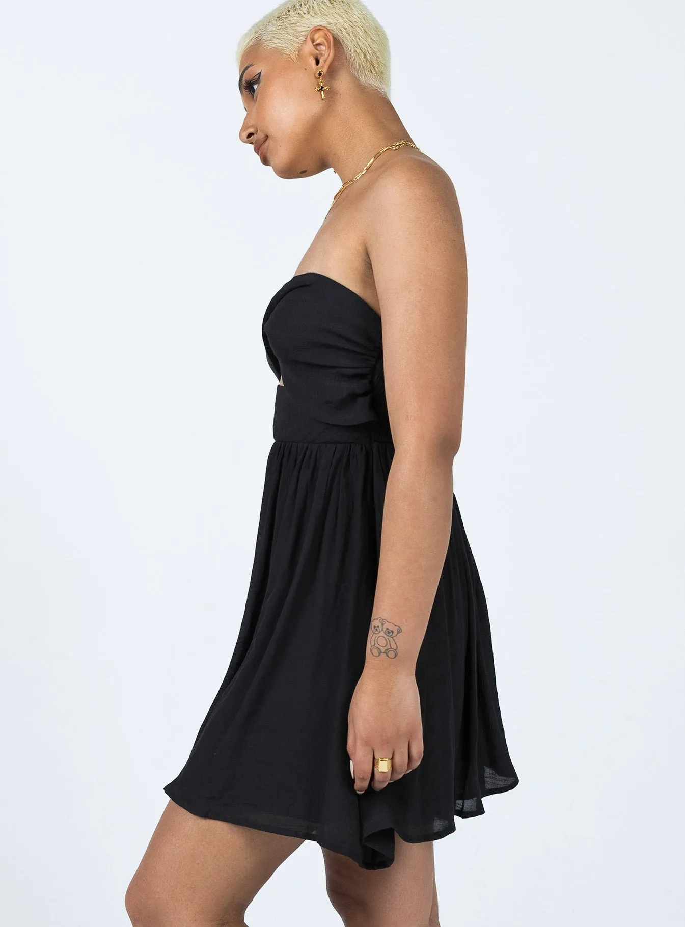 Feel Good Insulating-Lining Allie Jay Mini Dress Black