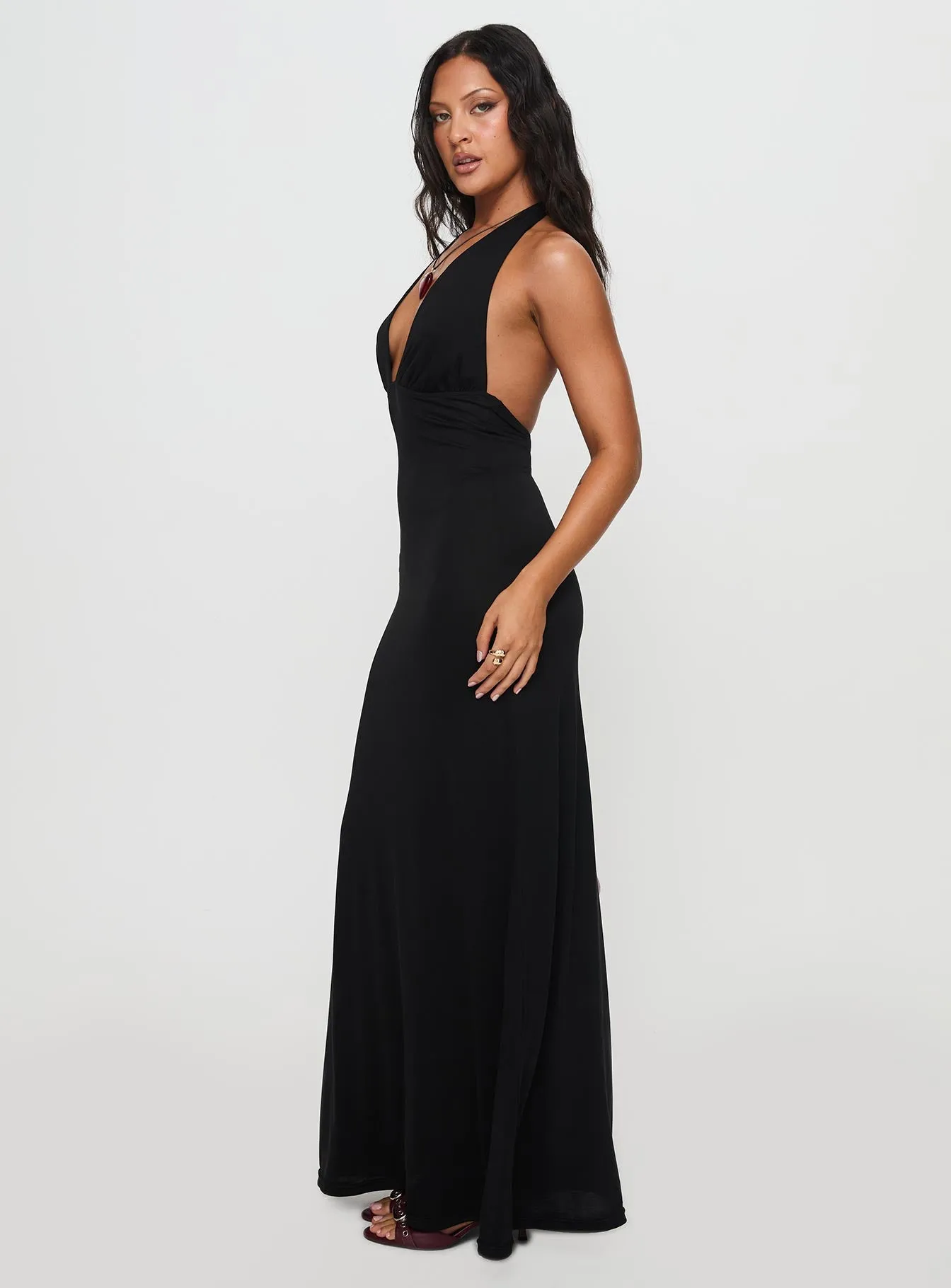 Tinisie Maxi Dress Black High-Fashion Noble Aura
