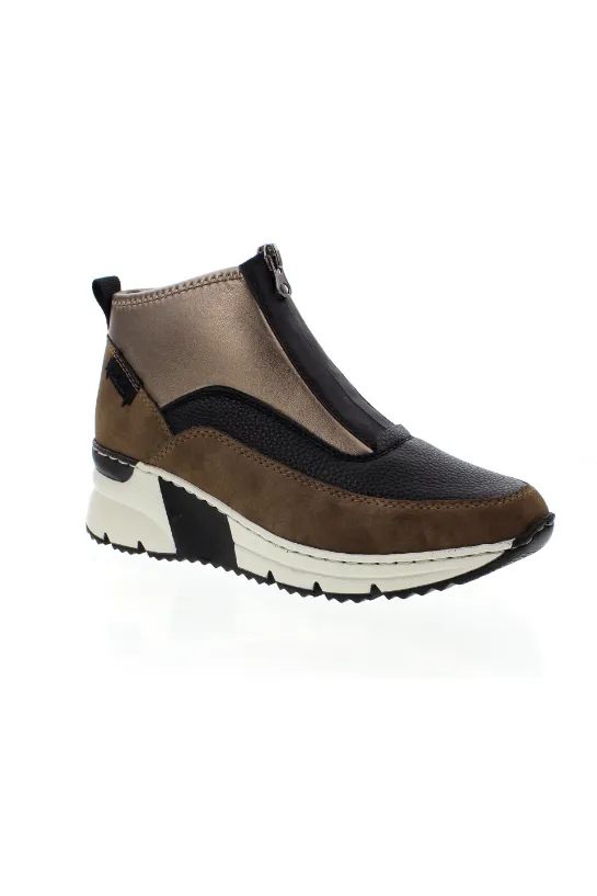 Rieker Ladies Boots N6352-25 brown black Anti Odor Snowy Path Seamless Comfort Daily Walks