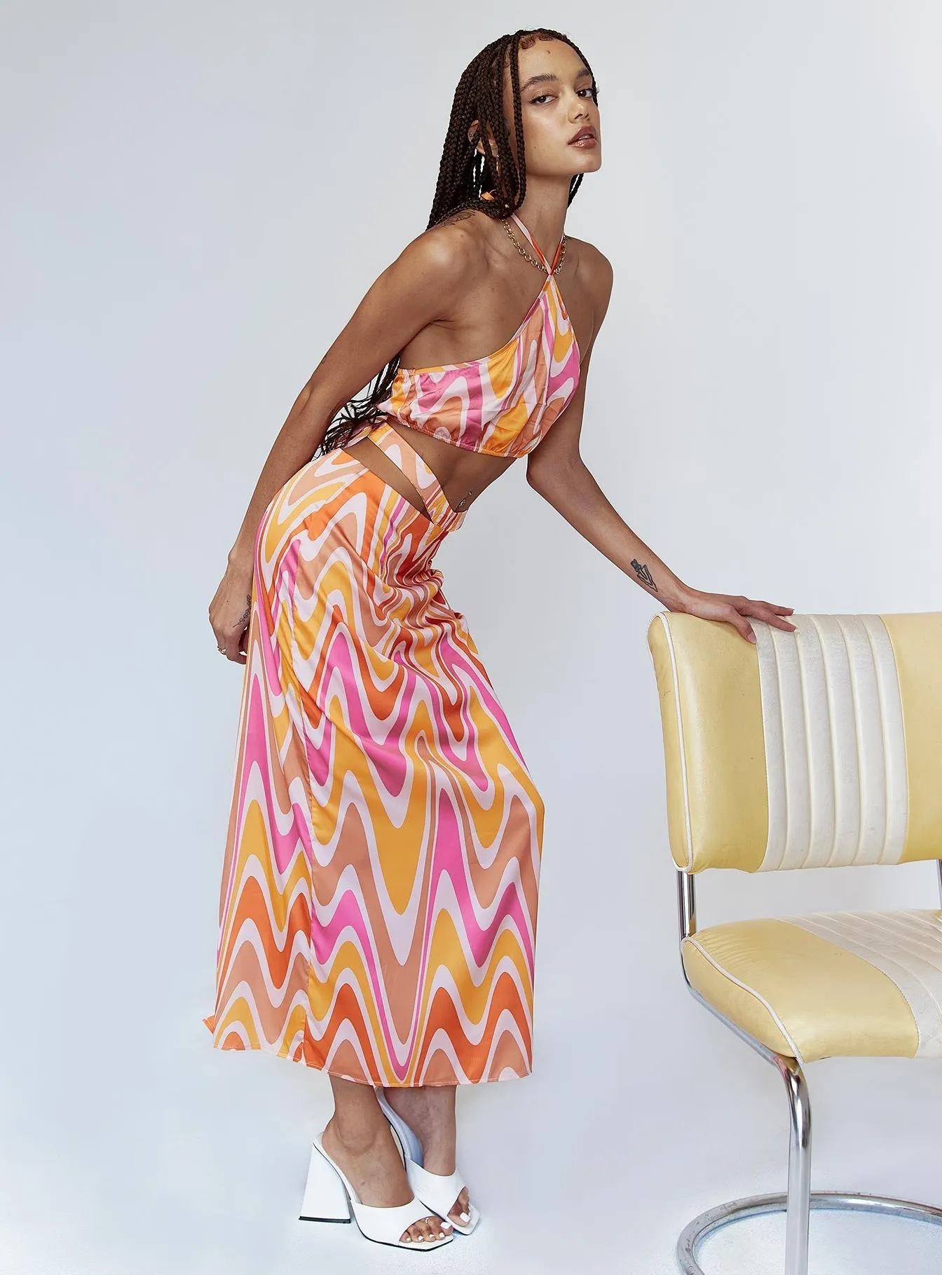 Aurora Set Orange Multi Comfy Wear Adjustable drawstring