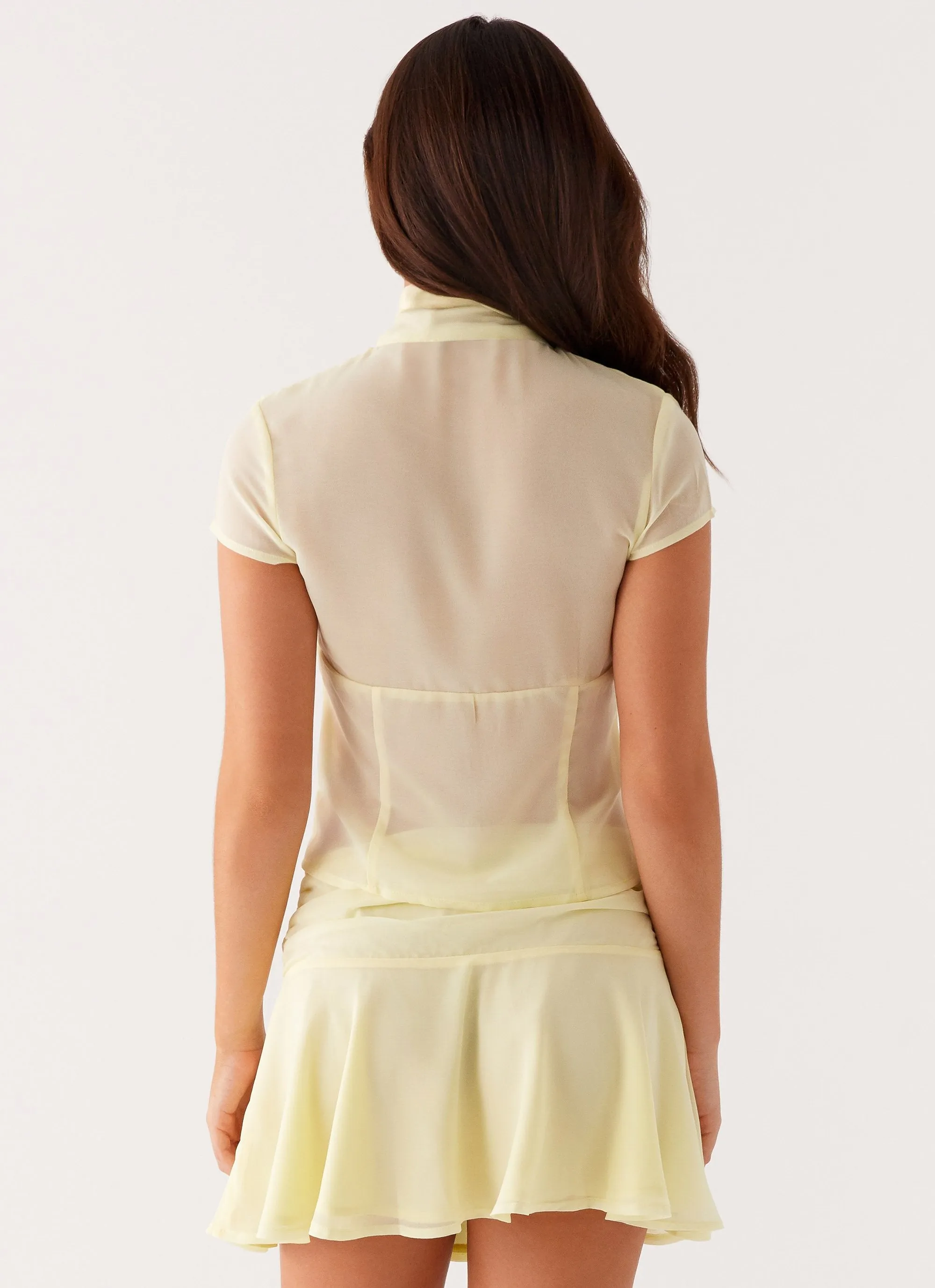 Colby Blouse - Lemon Non Irritating Tags Preppy