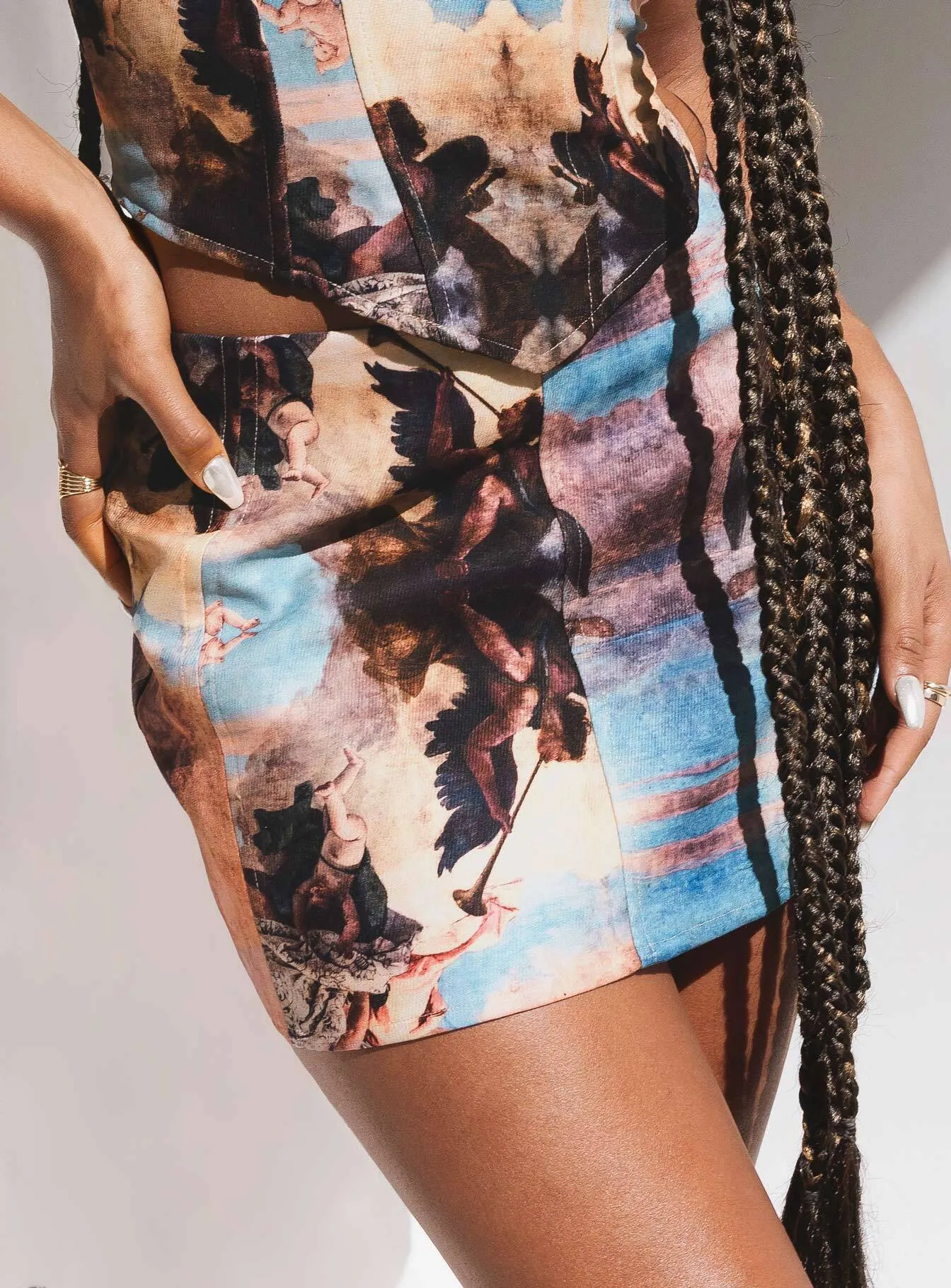 Angelic Touch Mini Skirt Multi Mix Culture