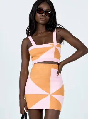 Ankle length Road Trip Liberty Knit Mini Skirt Multi