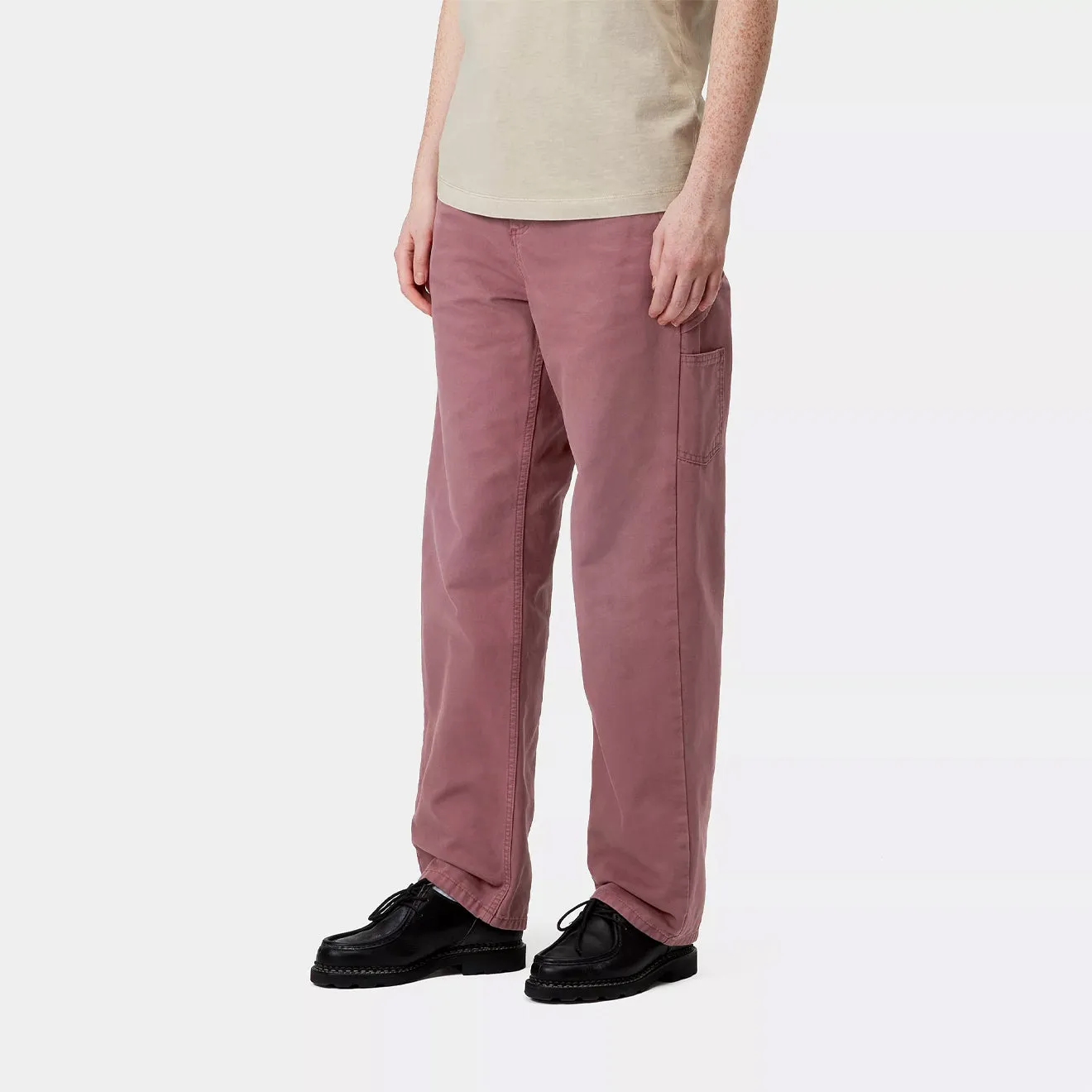 Carhartt WIP Womens Pierce Pant Straight Dusky Pink Stone Canvas Performance Wear