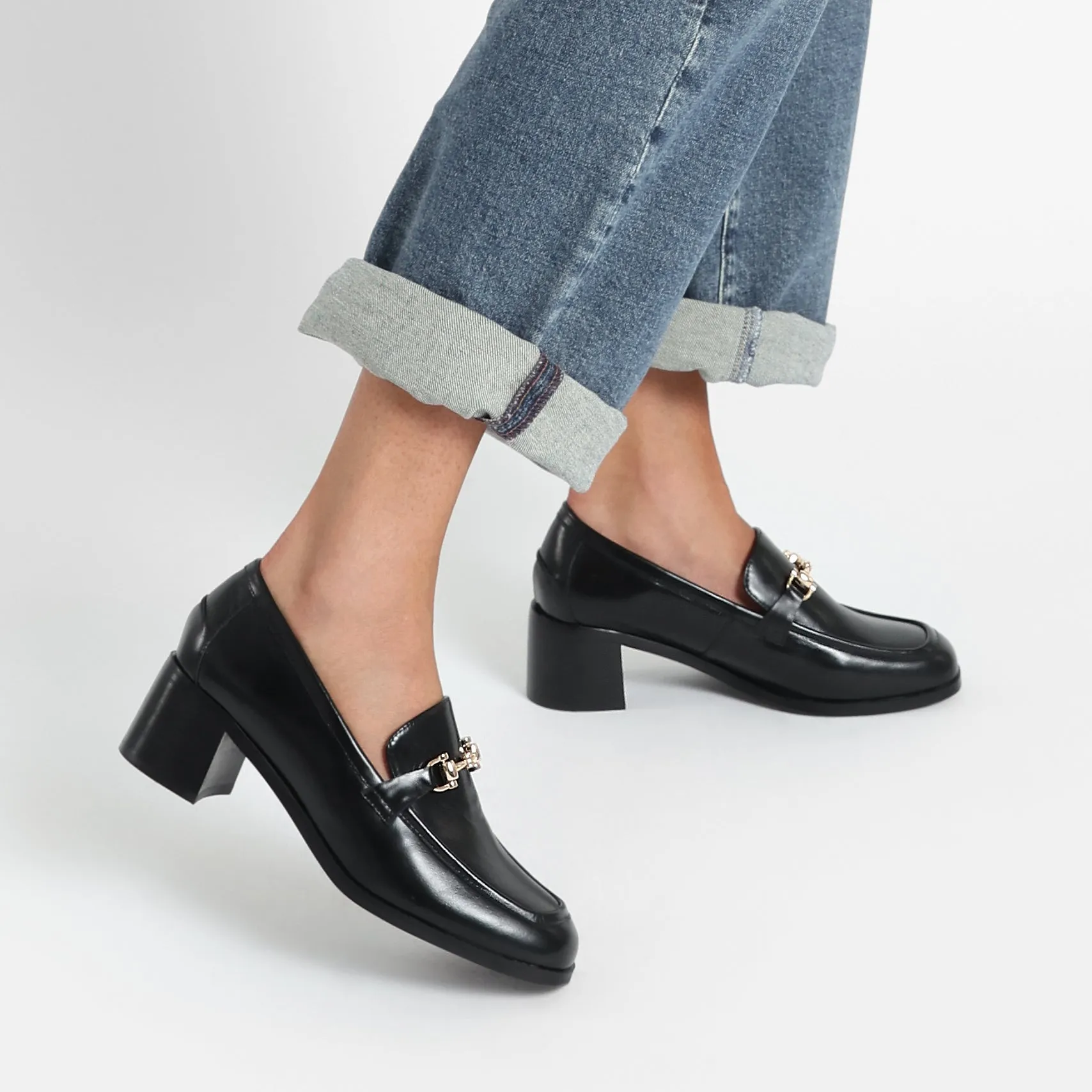 Smart Office Shoes Durable Material Bremen Loafer | Black oiled leather