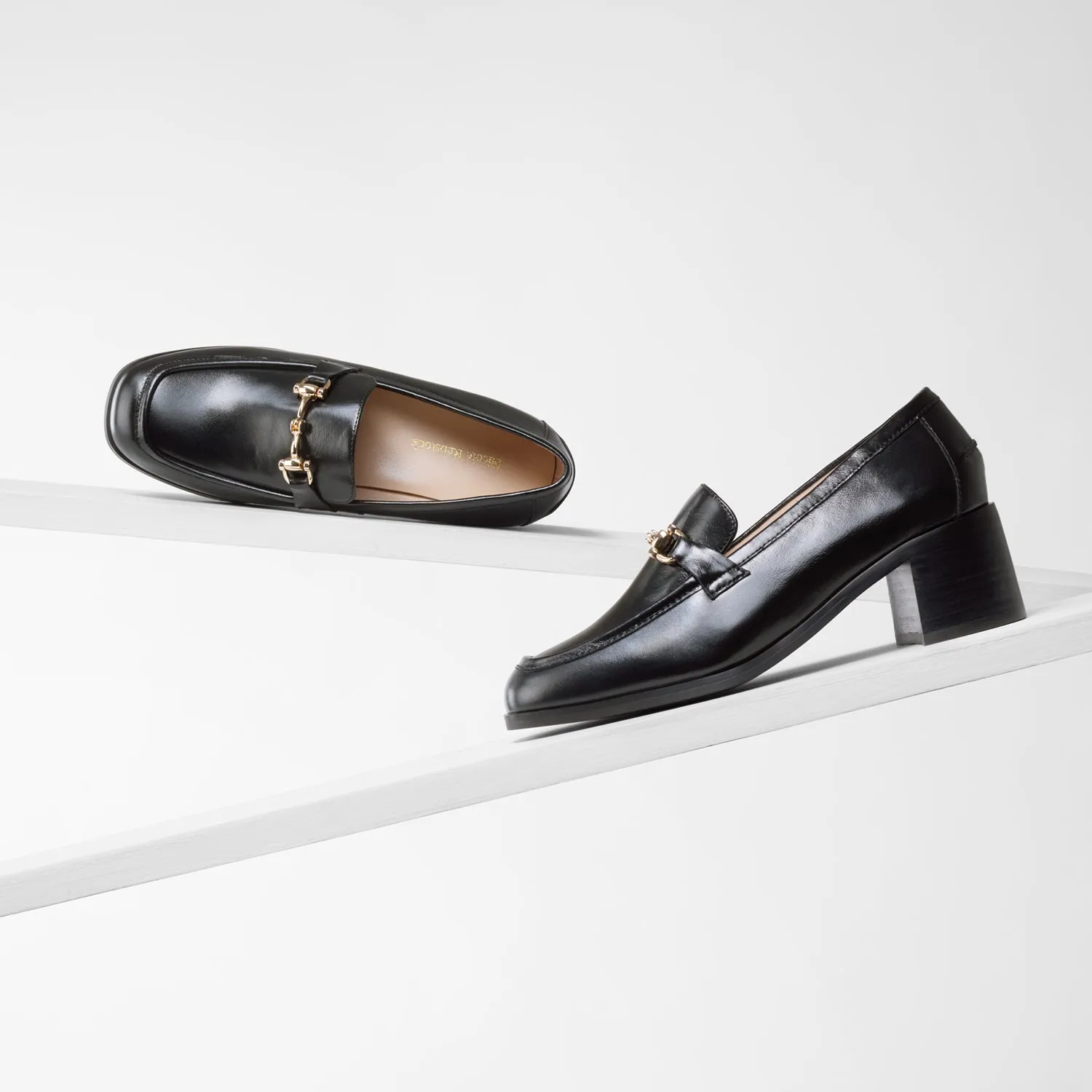 Classy Heels Bremen Loafer | Black oiled leather