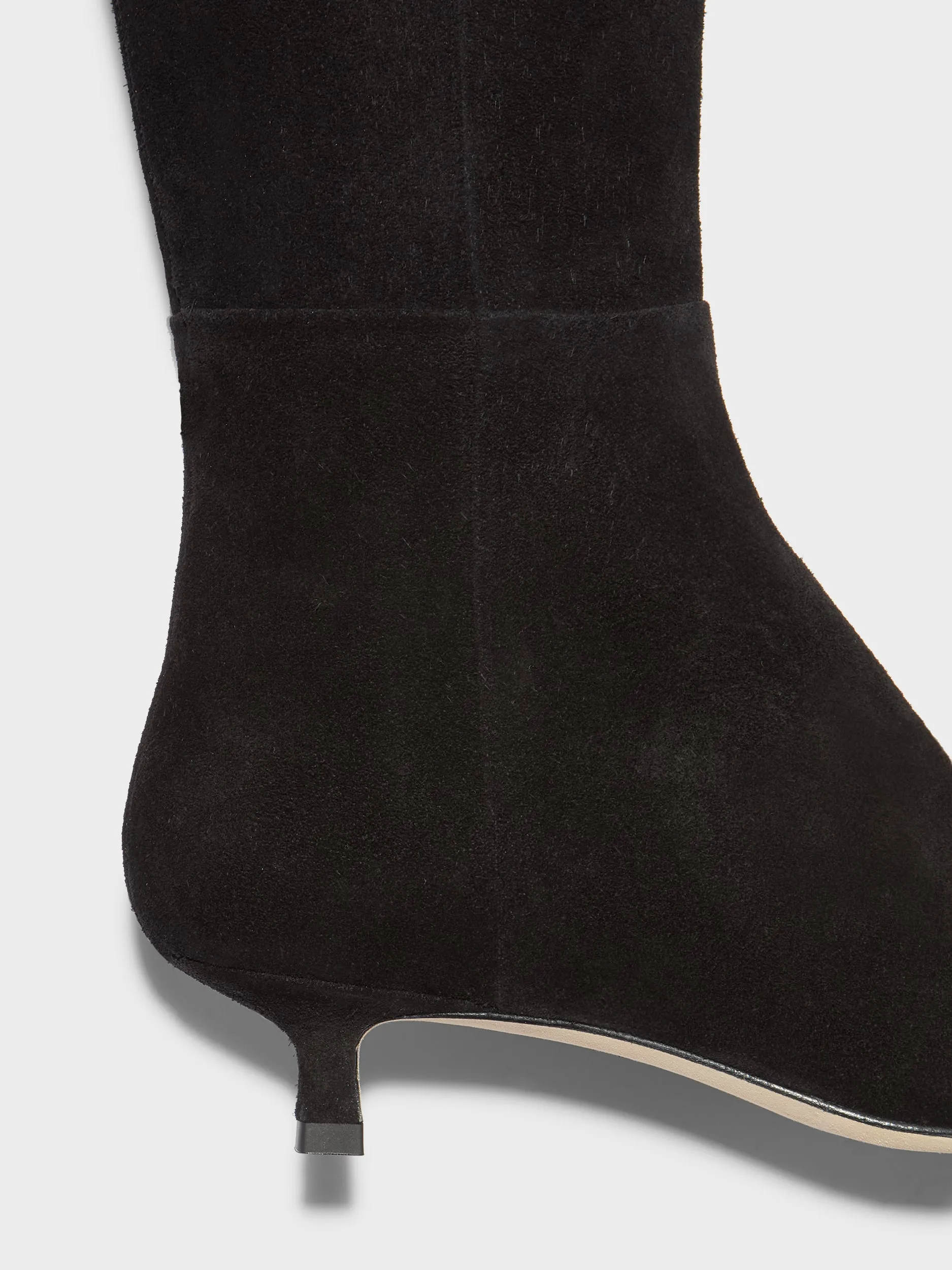 Climate Friendly Leather Lining Sabrina Suede Knee-High Boots