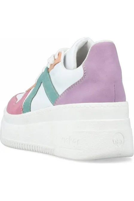 Good Traction Joint Care Rieker Ladies Sneakers M7814-90 Multi