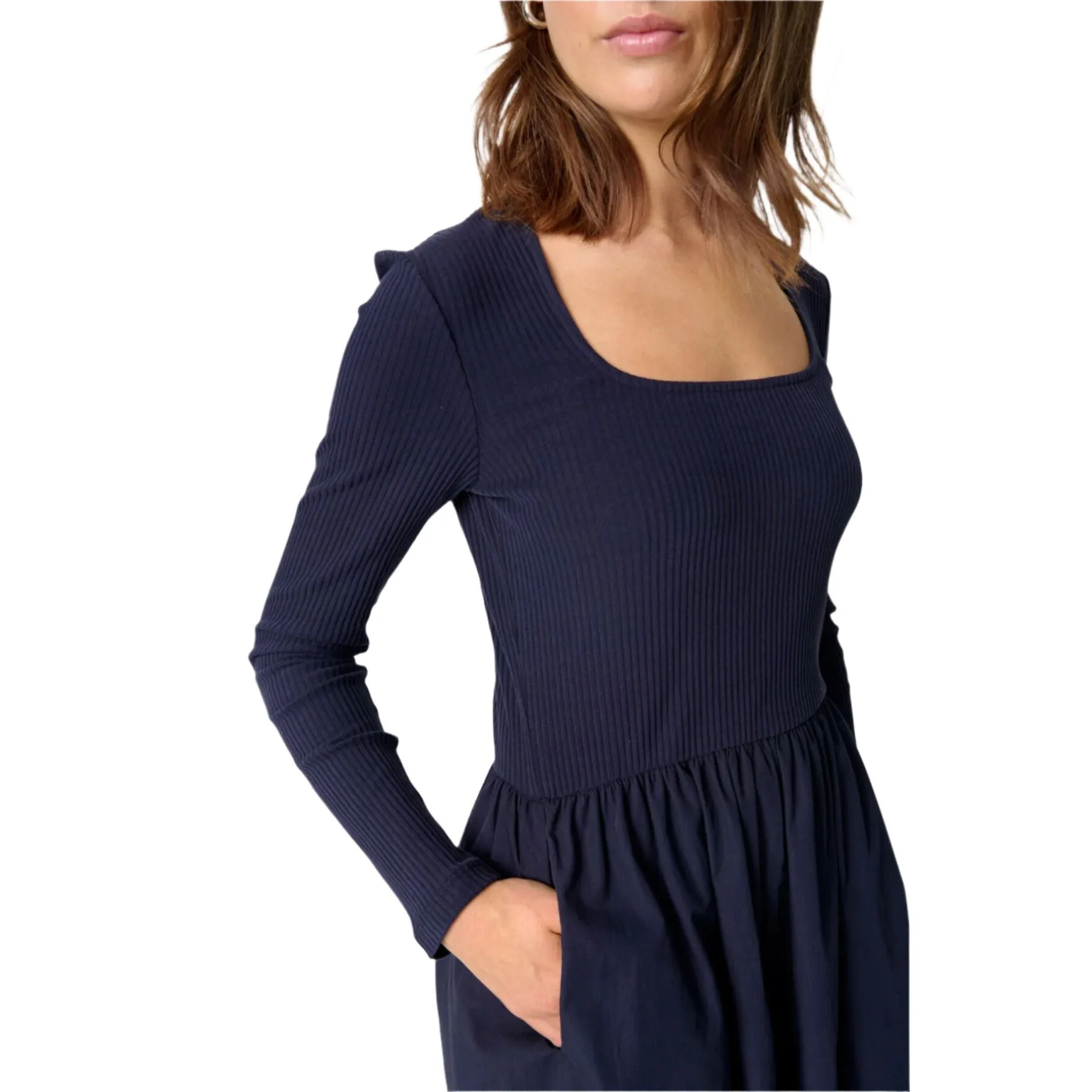 suitable for workouts Yoga Friendly Soaked Womens Dress Simone Phoebe LS Night Sky