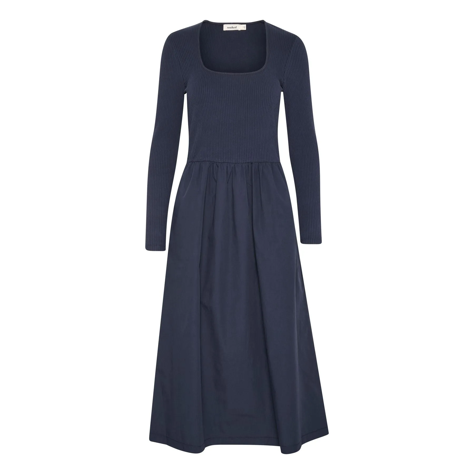 Soaked Womens Dress Simone Phoebe LS Night Sky Travel Companion