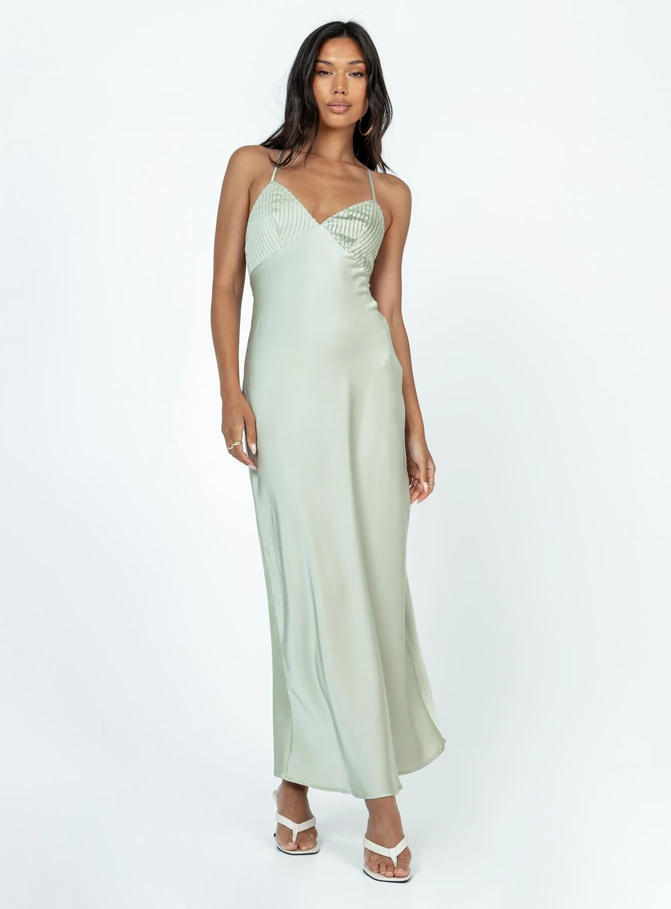 Dennings Maxi Dress Sage Chilly Day Comfort