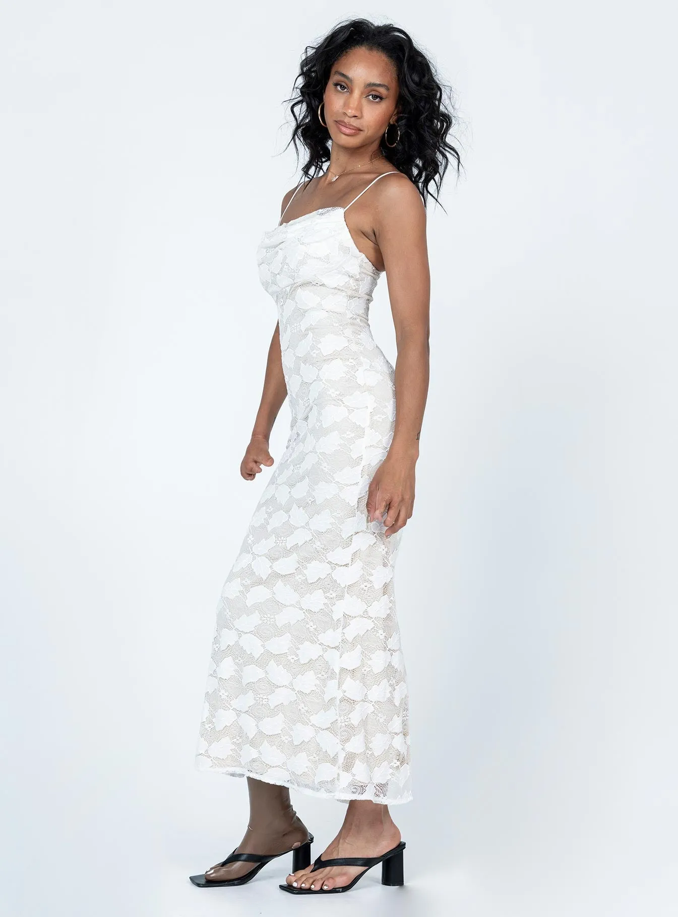 Azra Maxi Dress White Casual-Look