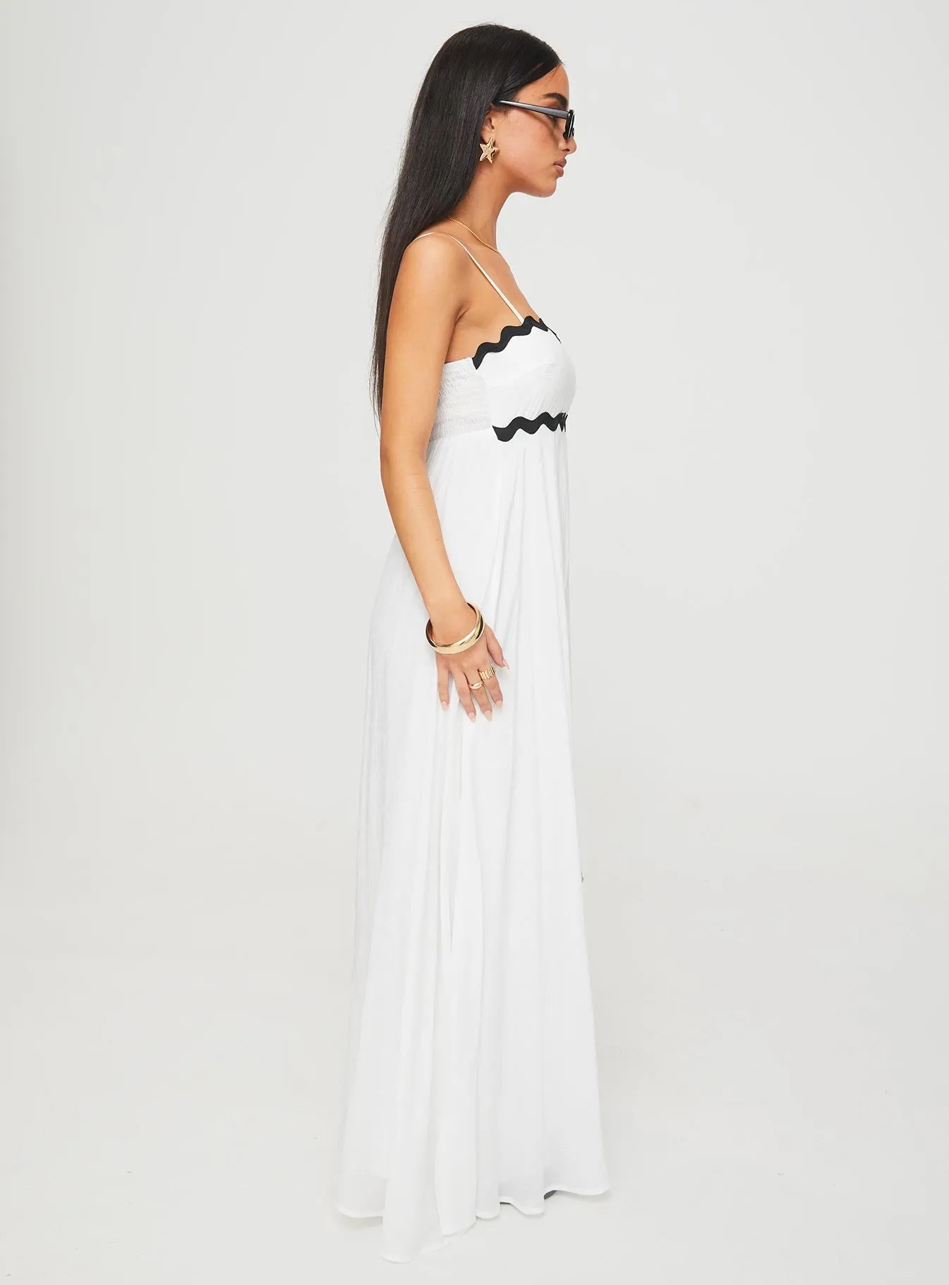 Croxetti Maxi Dress White Classic sheath dress
