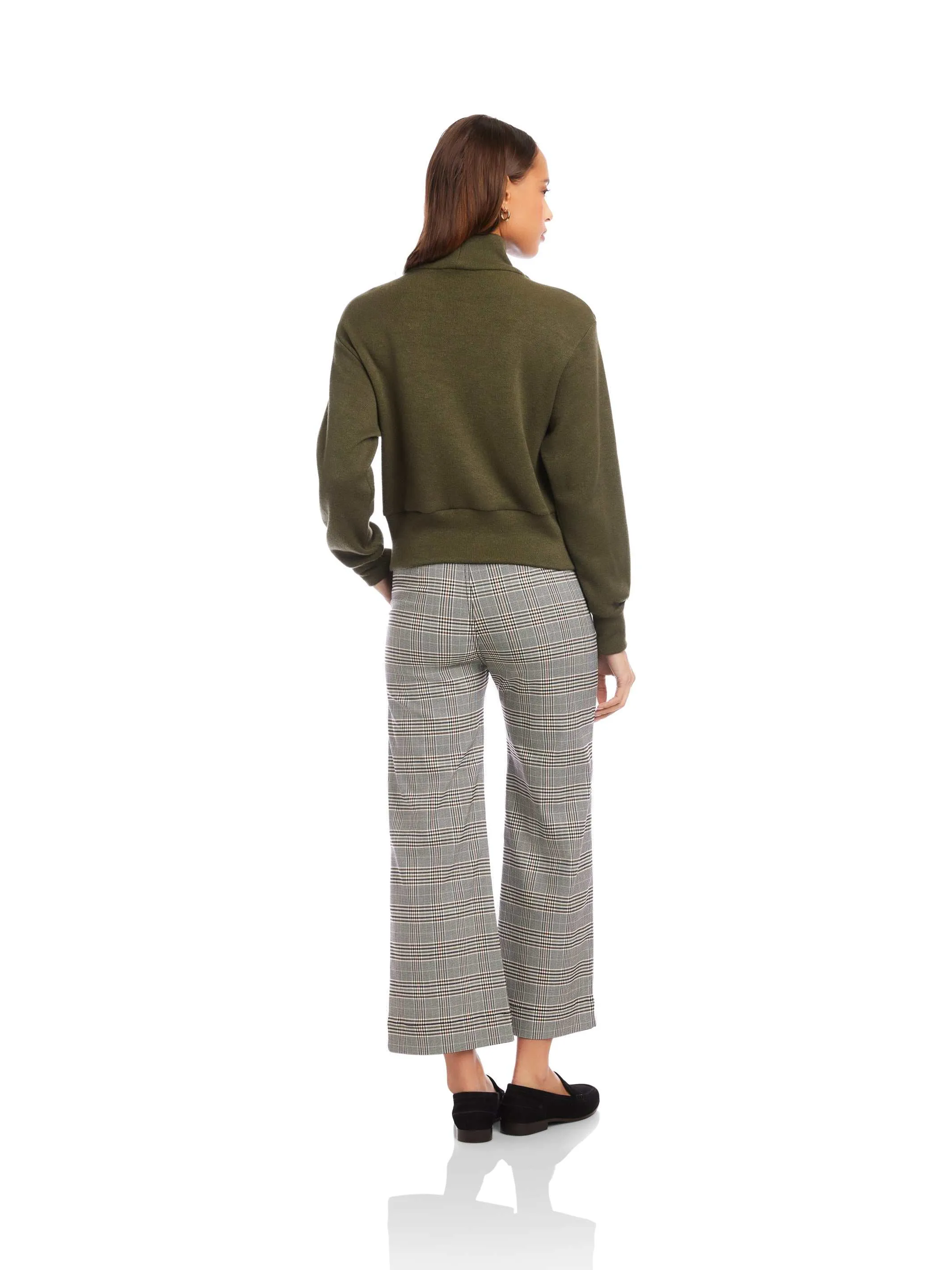 Caly Turtleneck Sweater Breathable Mesh Paneling