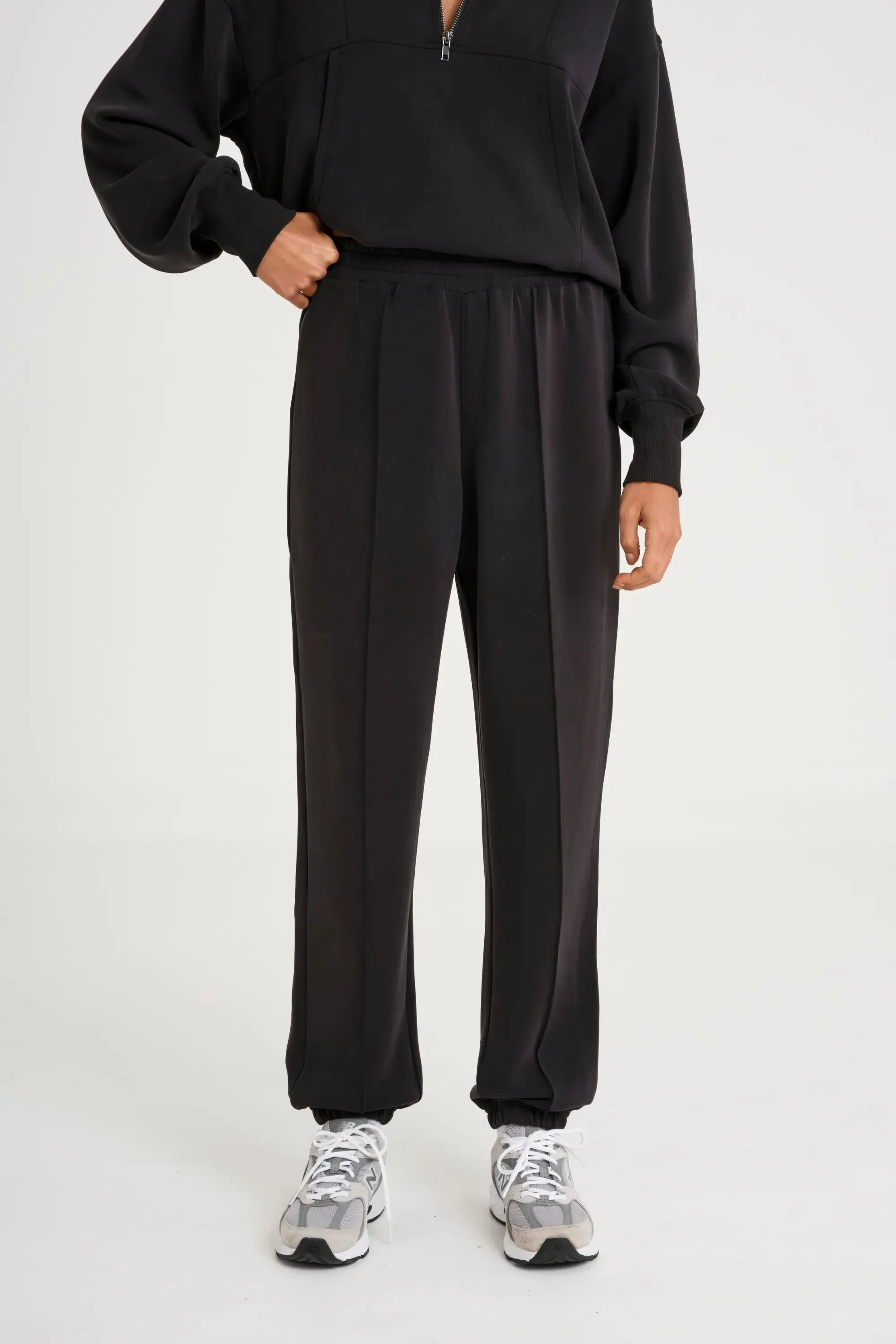Soft Luxury Cuffed Track Pant Rayon drape NoBuckleDesign