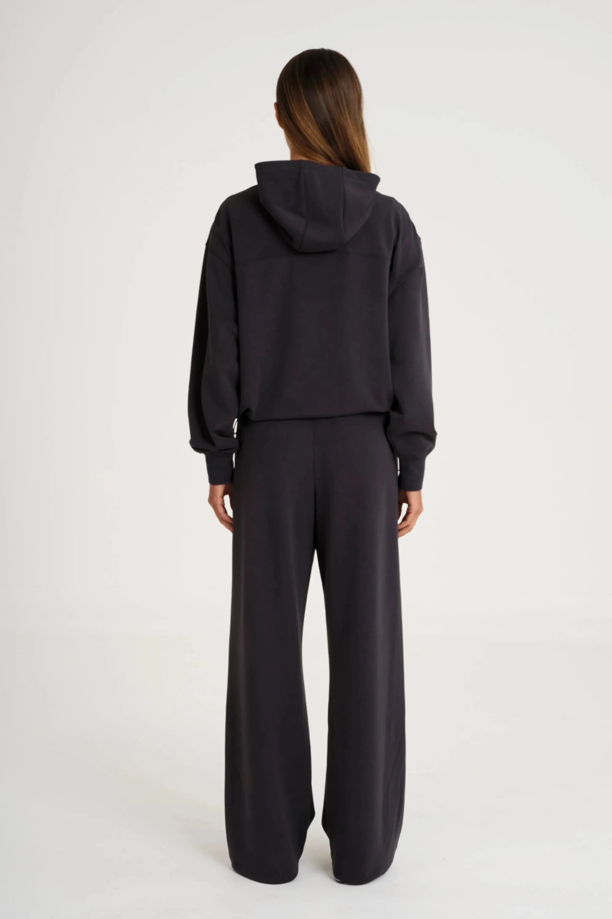 QuickReleaseClosures Stain Repellent Coating Soft Luxury Wide Leg Track Pant