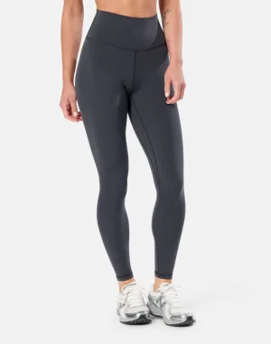 HighNeckStyle Soft-Motion Full Length Legging in Midnight Grey