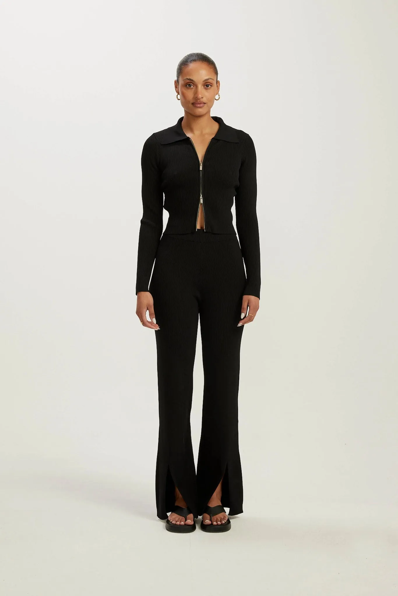 Recycled Polyester Amelia Rib Pant