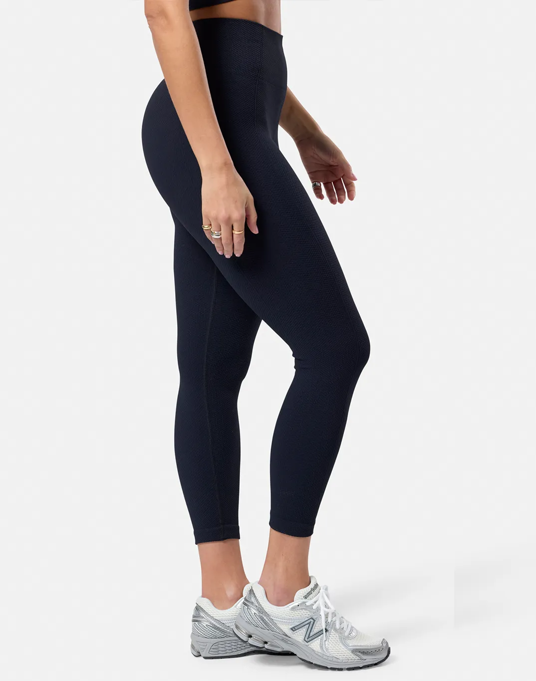 Lotus Lounge Legging in Black DoubleLayeredEdging