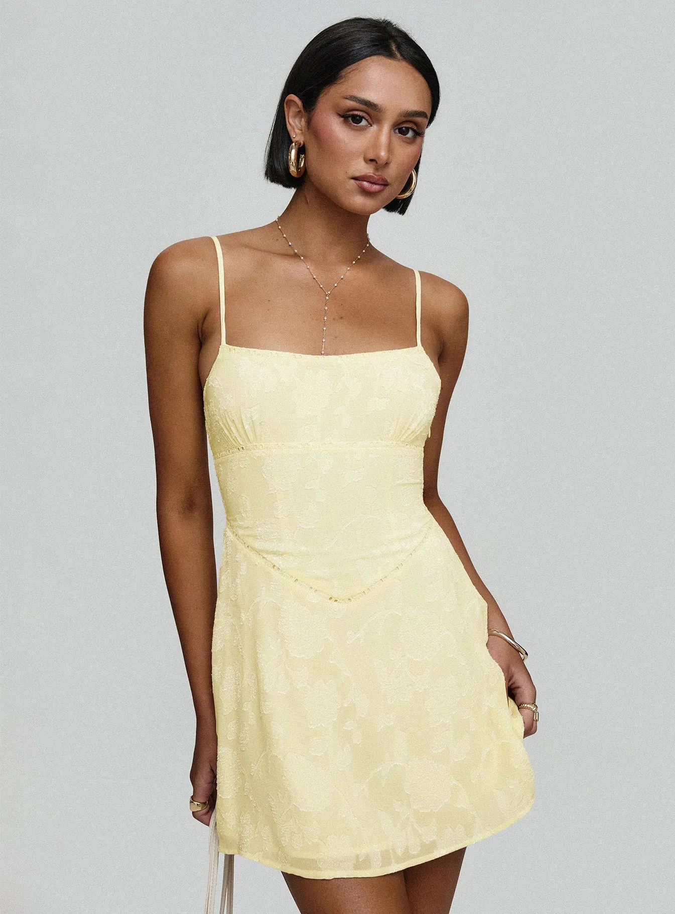 Trend Appeal South Of France Mini Dress Yellow