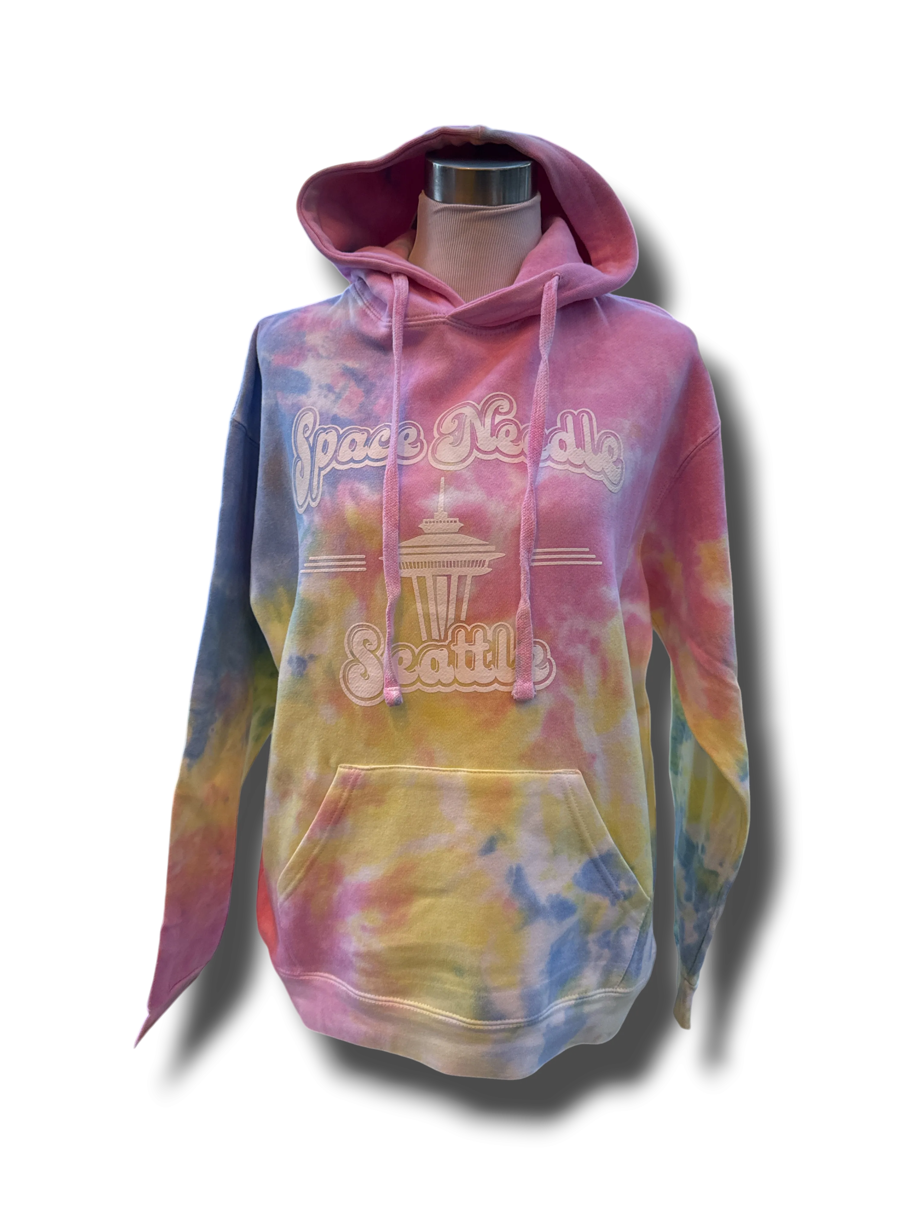 Space Needle Tie Dye Sweatshirt Lounge Comfort