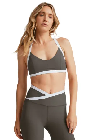 Arch support Spacedye Outlines Bra, True Grey Heather/Cloud White